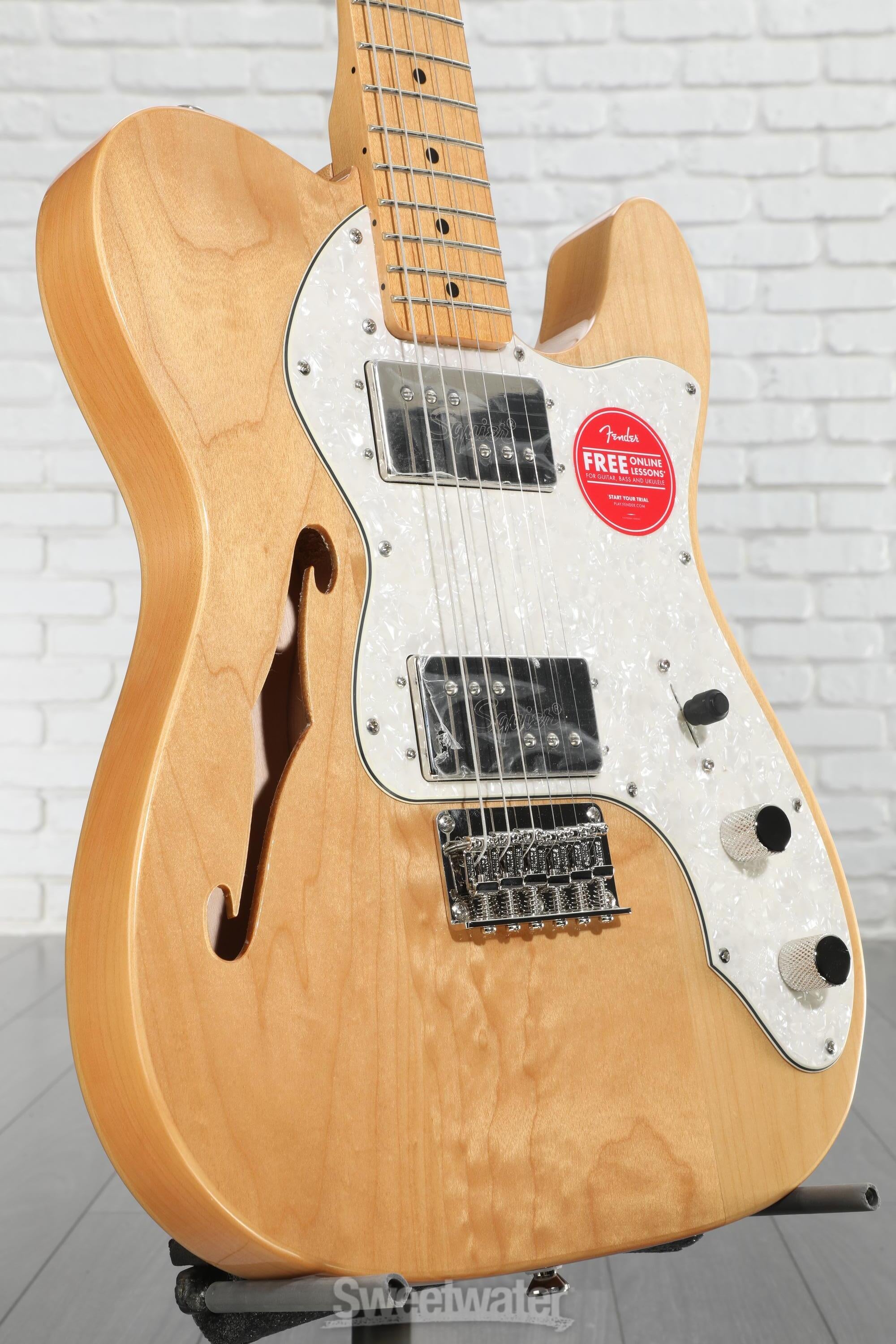 ギター Squier Telecaster Thinline Natural Squier Classic Vibe '70s Telecaster Thinline - Natural