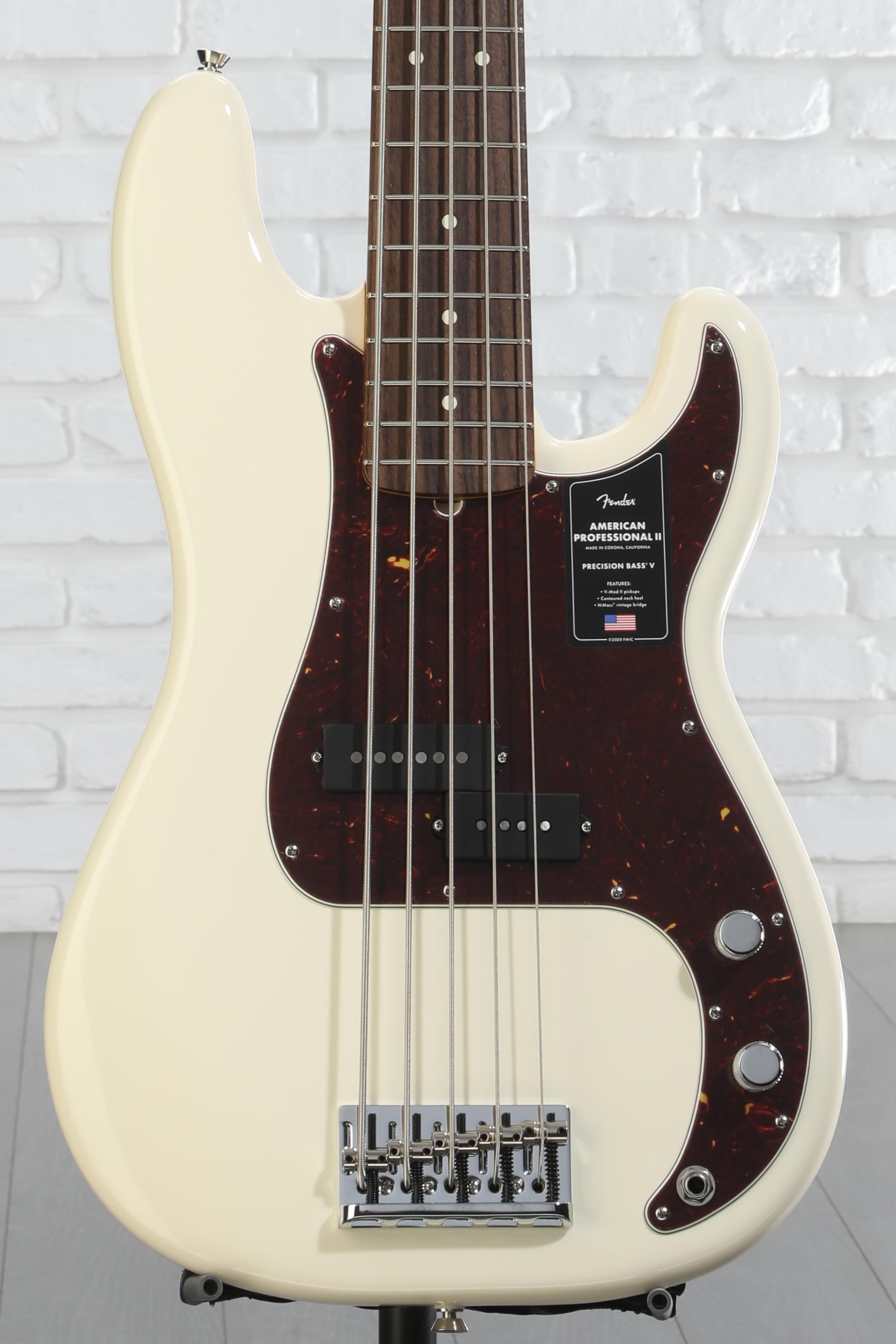 ベース Fender USA ProfessionalII PrecisionBassV Fender American Professional II Precision Bass V - Olympic