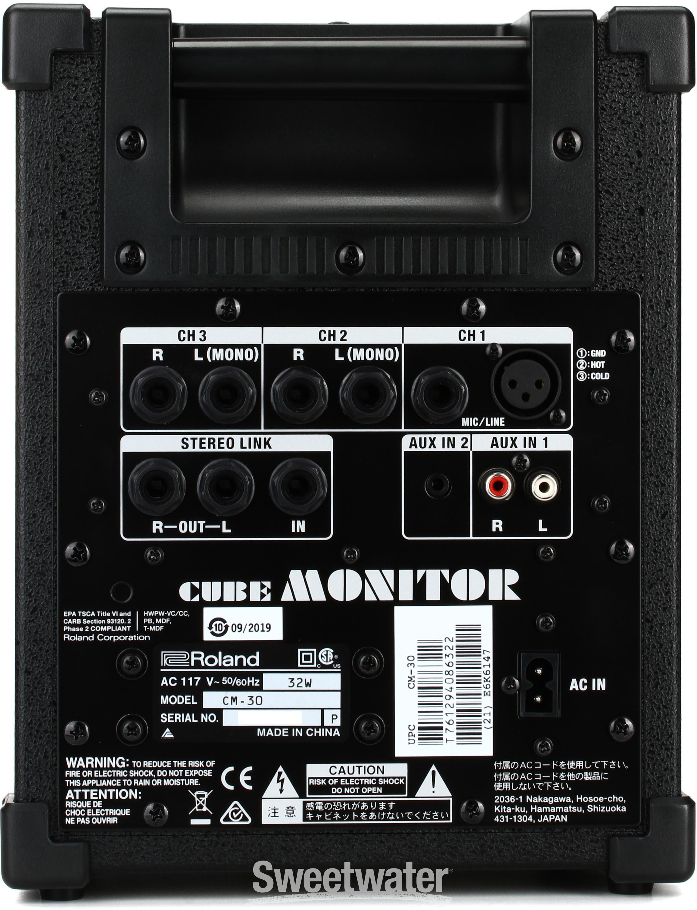 付属品は電源ケーブルになりますRoland Cube Monitor 30W CM-30