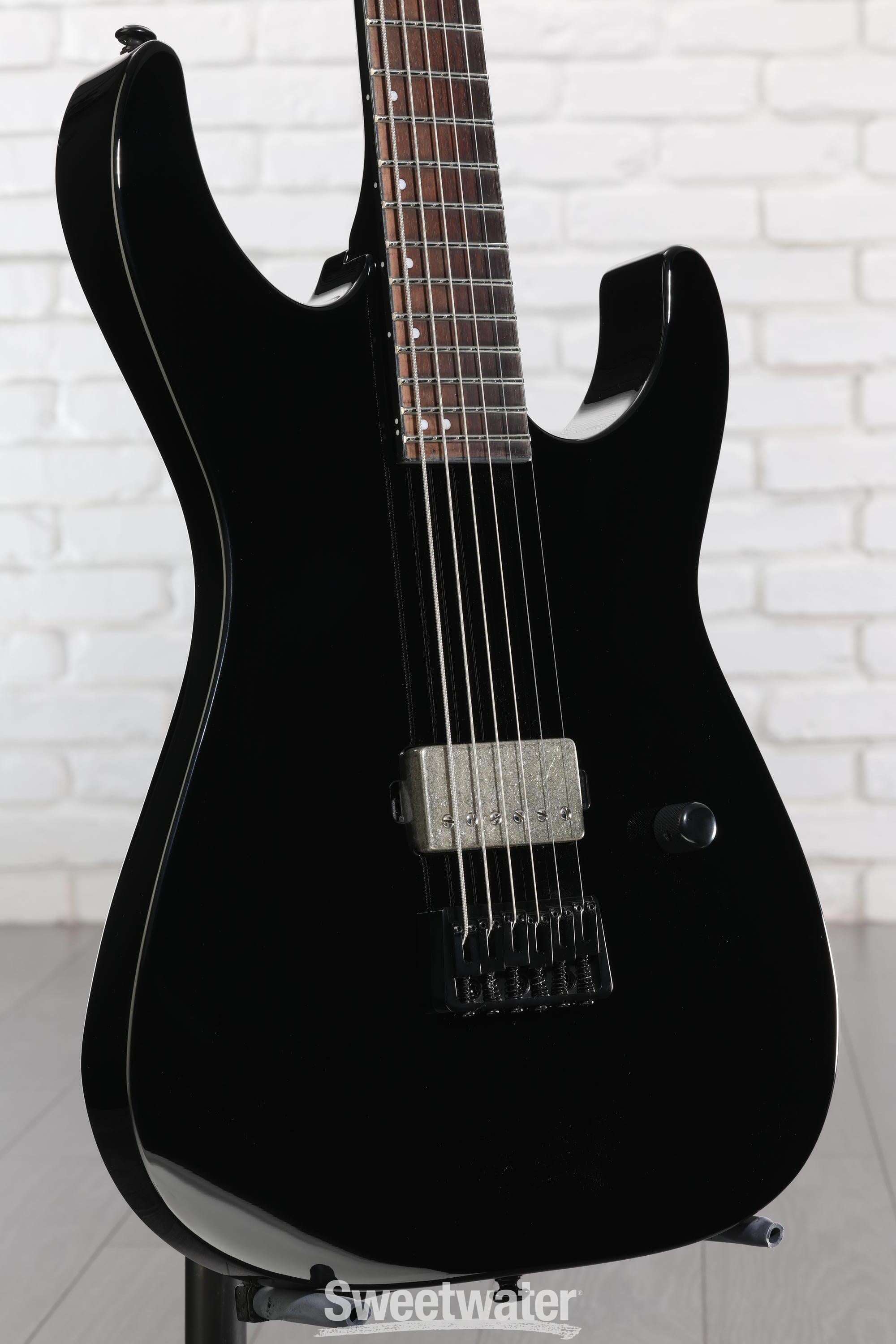 Photo of ESP LTD M-201B Baritone Electric Guitar - Black