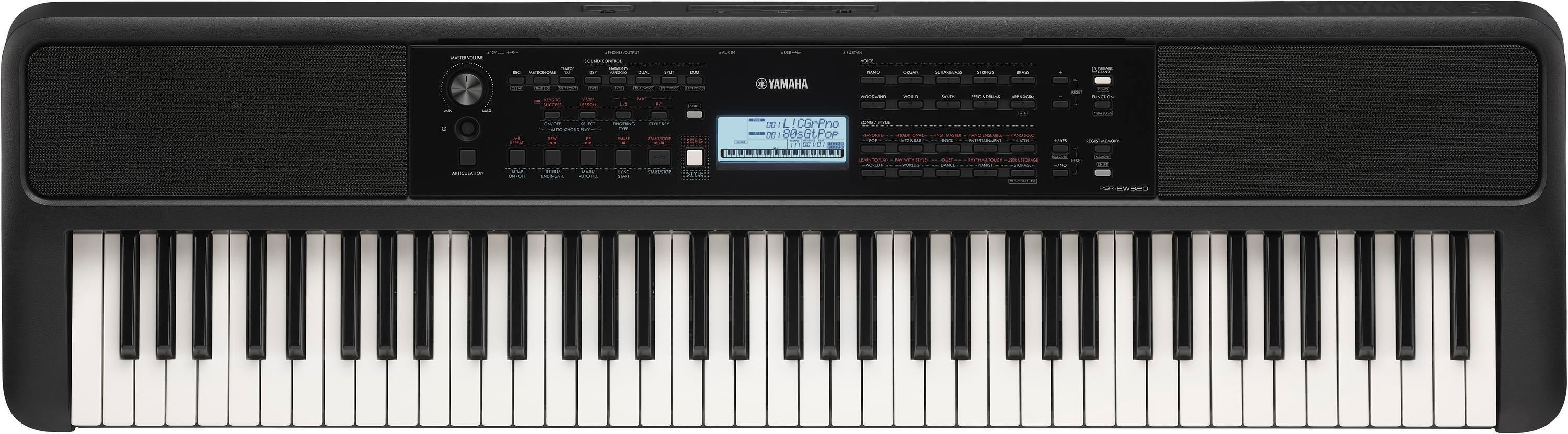 Yamaha PSR-EW320 76-клавішний середній діапазонYamaha PSR-EW320 76-клавішний середній діапазон  