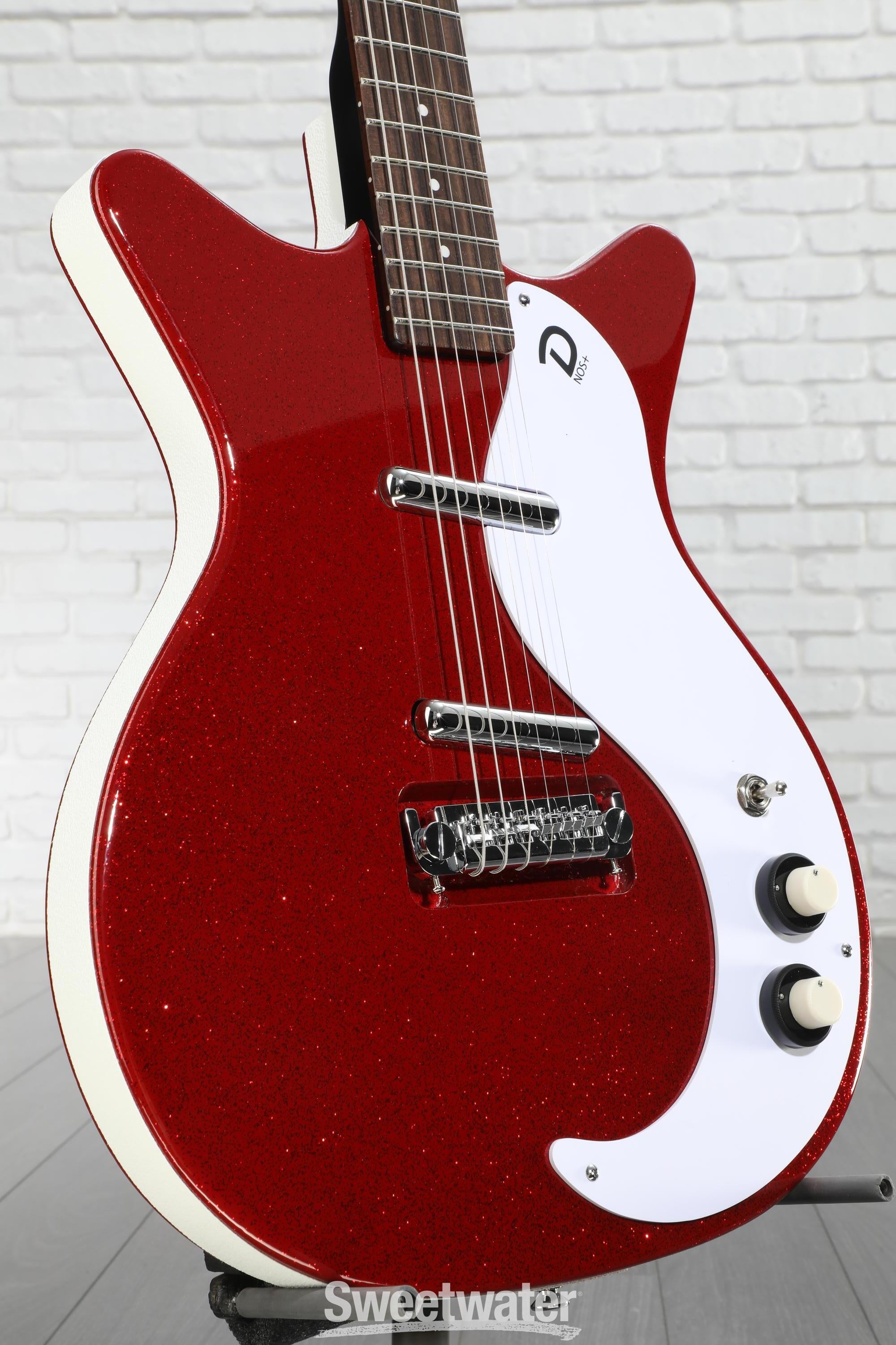 Danelectro '59M NOS+ Electric Guitar - Red Metalflake | Sweetwater
