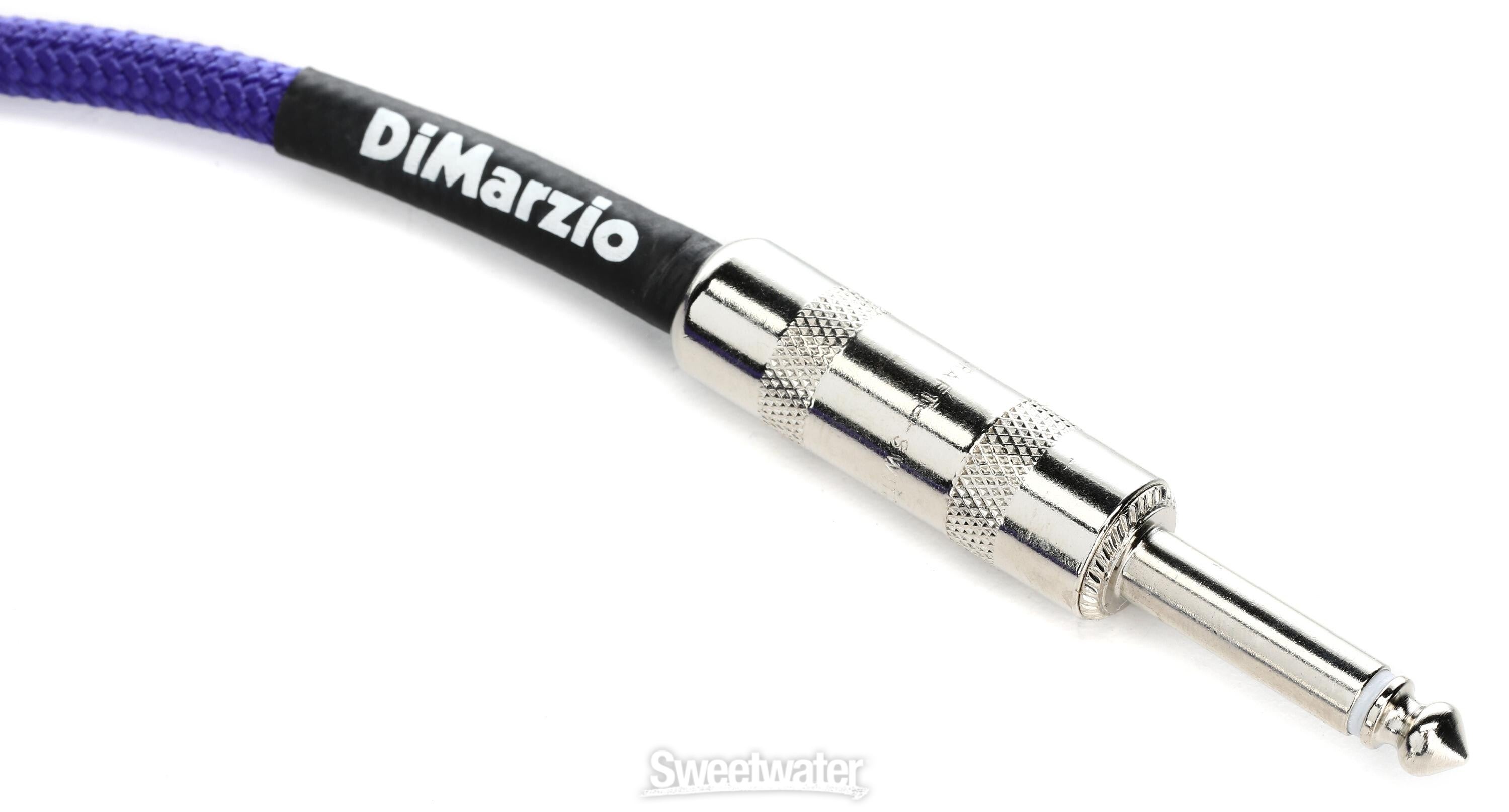 DiMarzio EP1710SSP Braided Guitar Cable - Straight to
