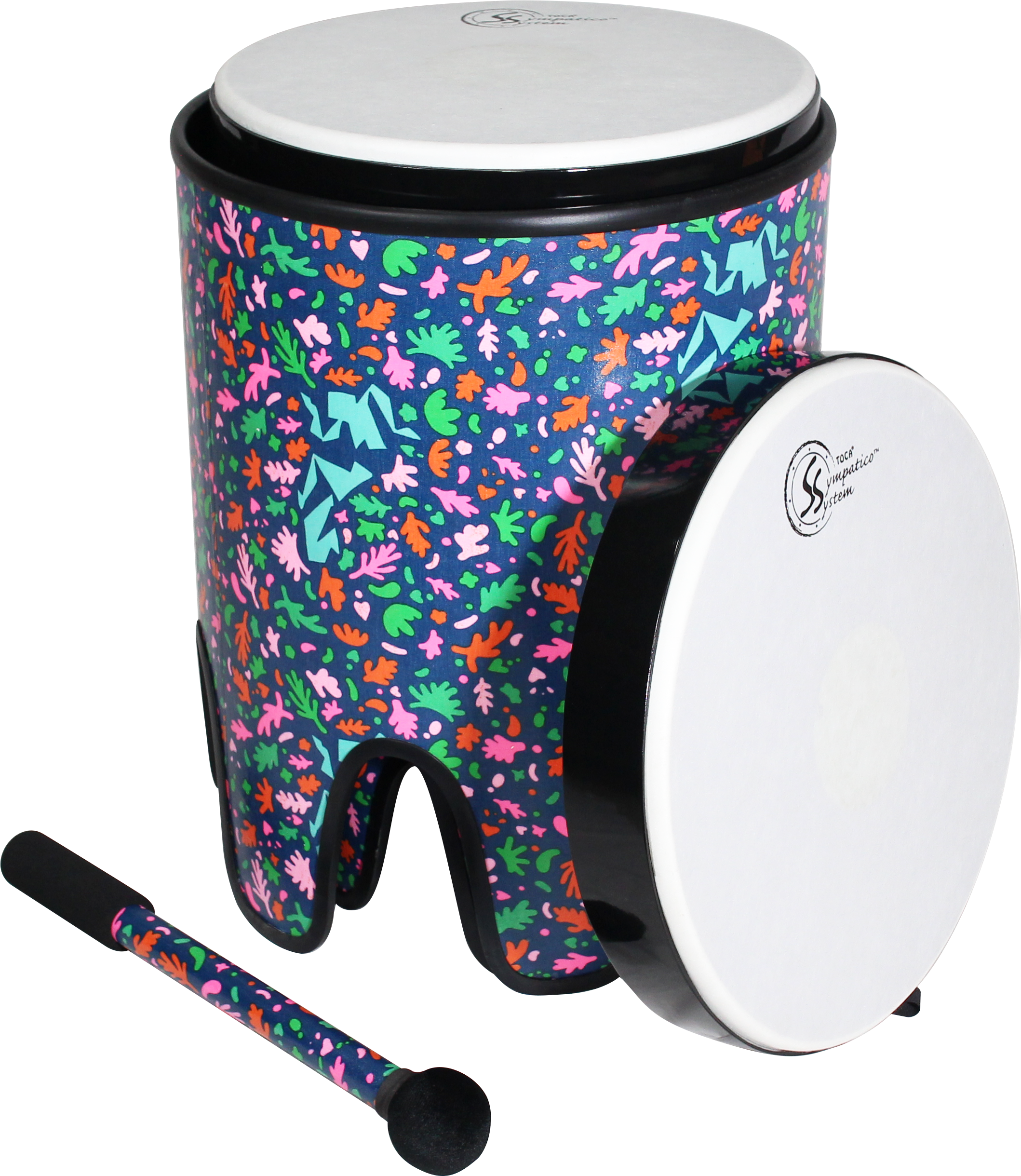 Toca Percussion Sympatico Pretuned Nesting Tom Tom - Autumn Days, 3-pack