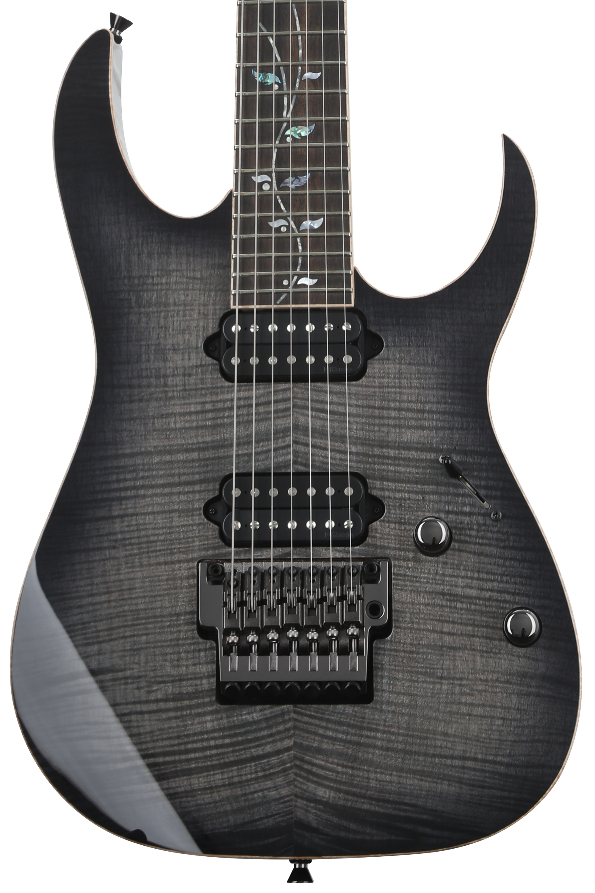 Ibanez J Custom RG8527 7-string Electric Guitar - Black Rutile | Sweetwater