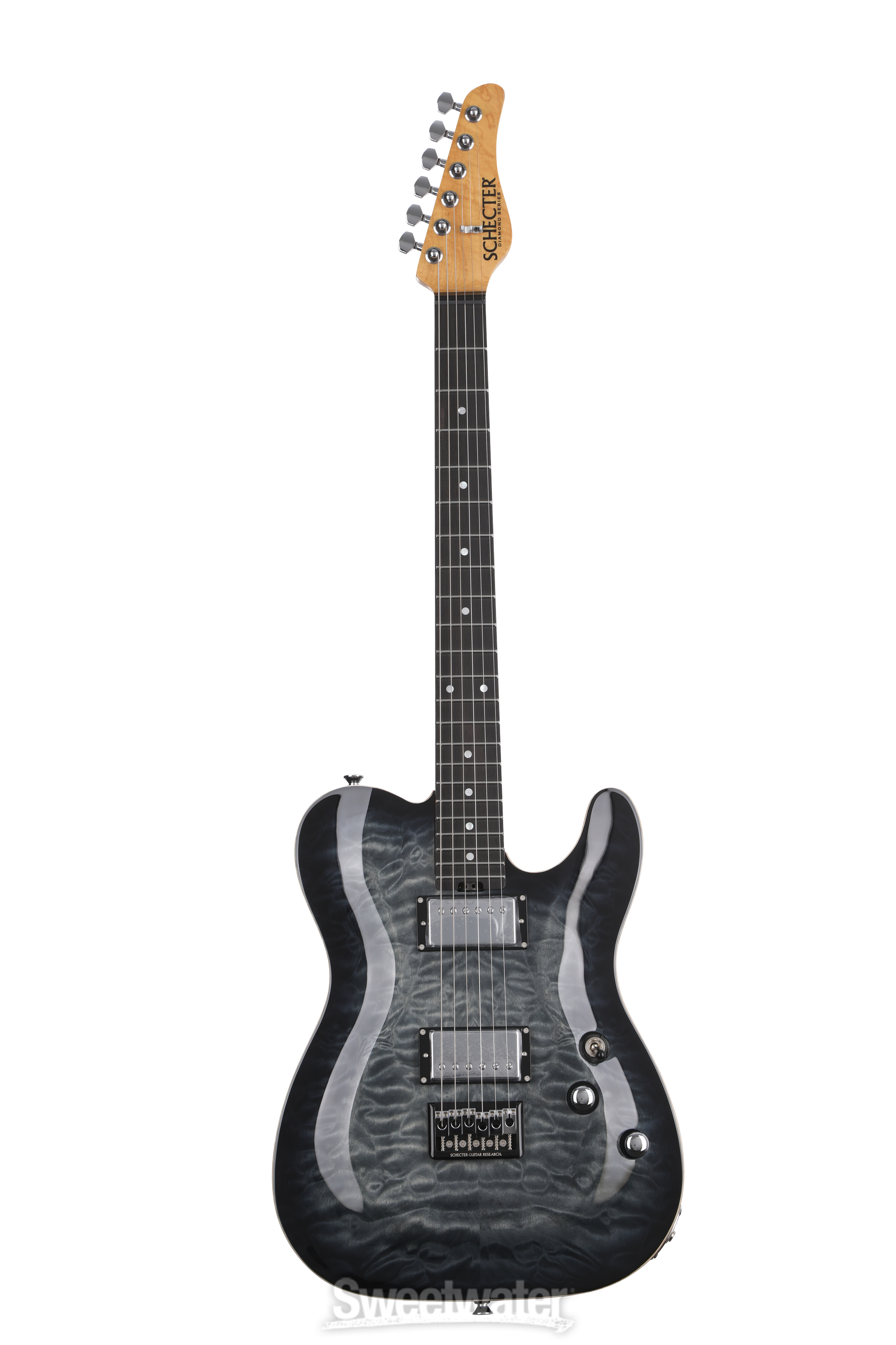 Schecter PT Classic Electric Guitar - Transparent Black Burst Schecter PT Classic Electric Guitar - Transparent Black Burst