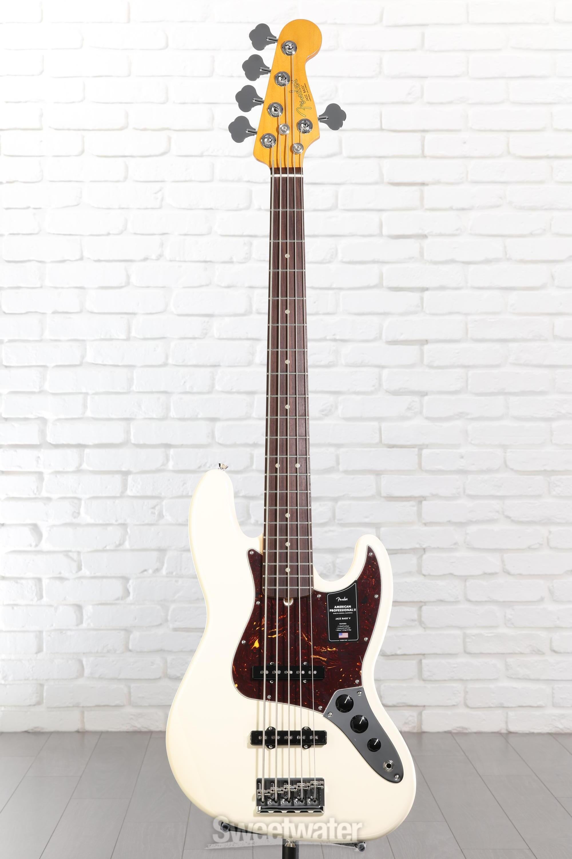 Fender American Professional II Jazz Bass V - Olympic White