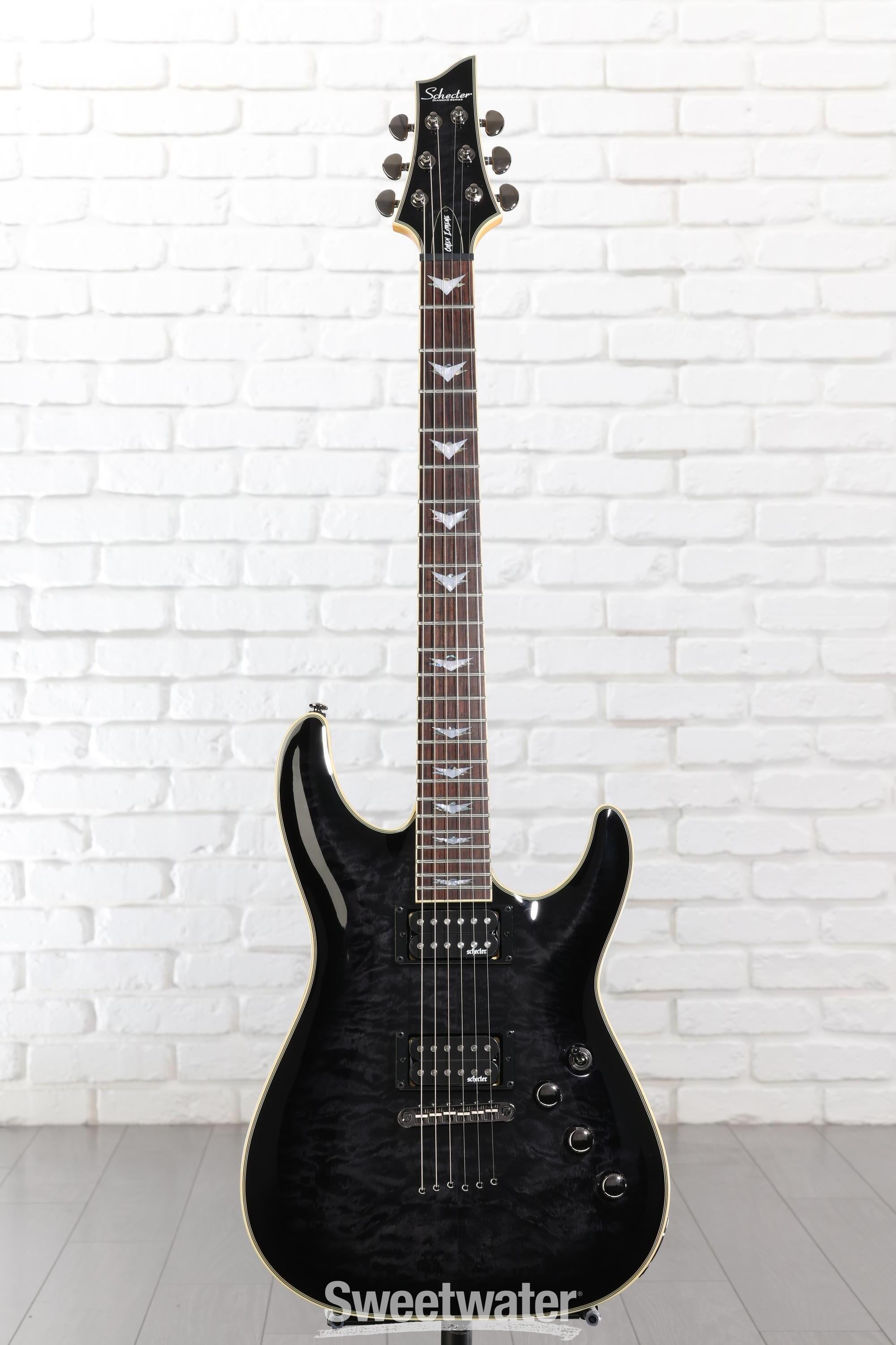 本日終了！エレキギターSCHECTER OMEN EXTREME6シリーズ美品！ Schecter Omen Extreme-6 Electric Guitar - See-Thru Black | Sweetwater