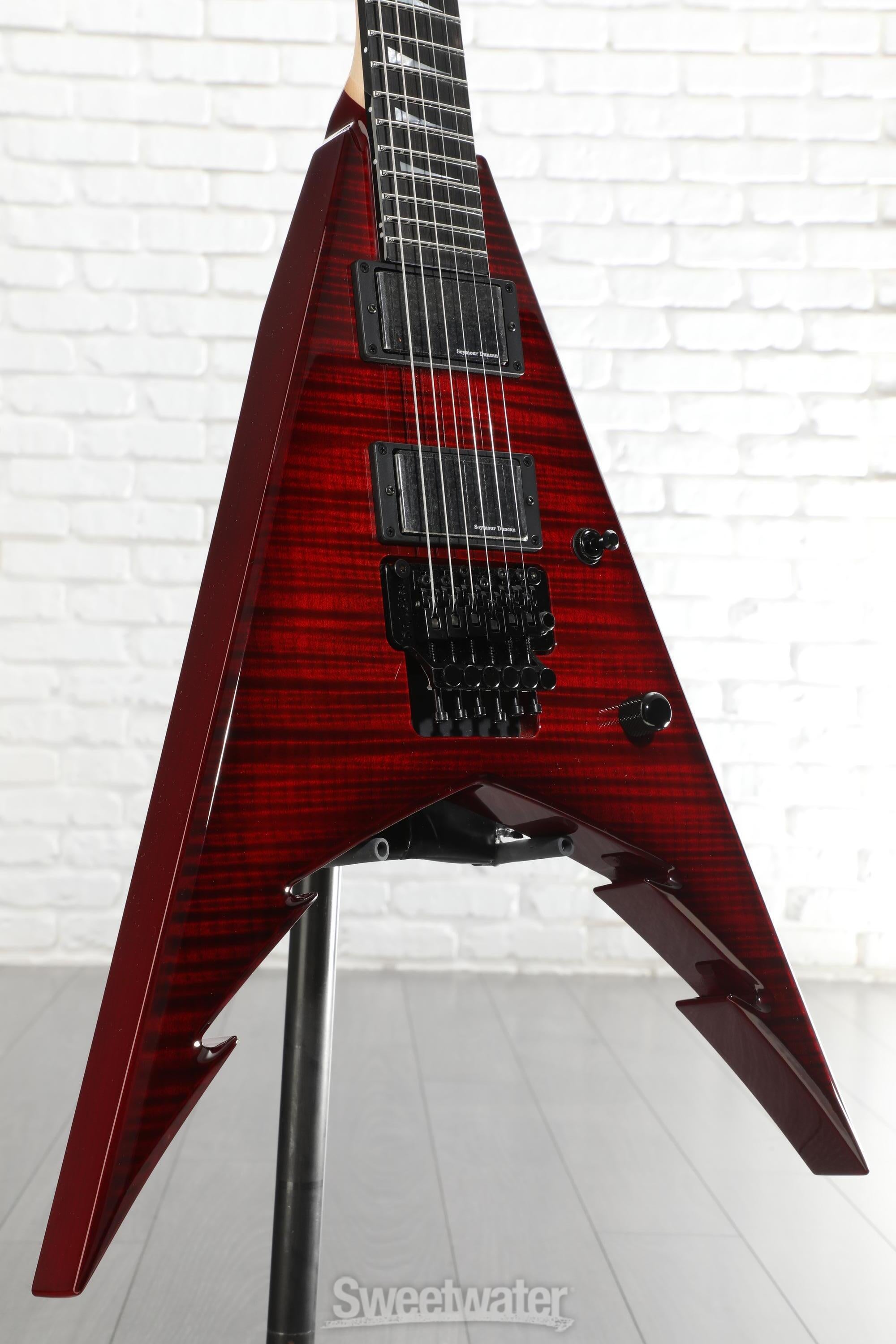 Jackson USA Signature Corey Beaulieu King V KV6 - Transparent Red