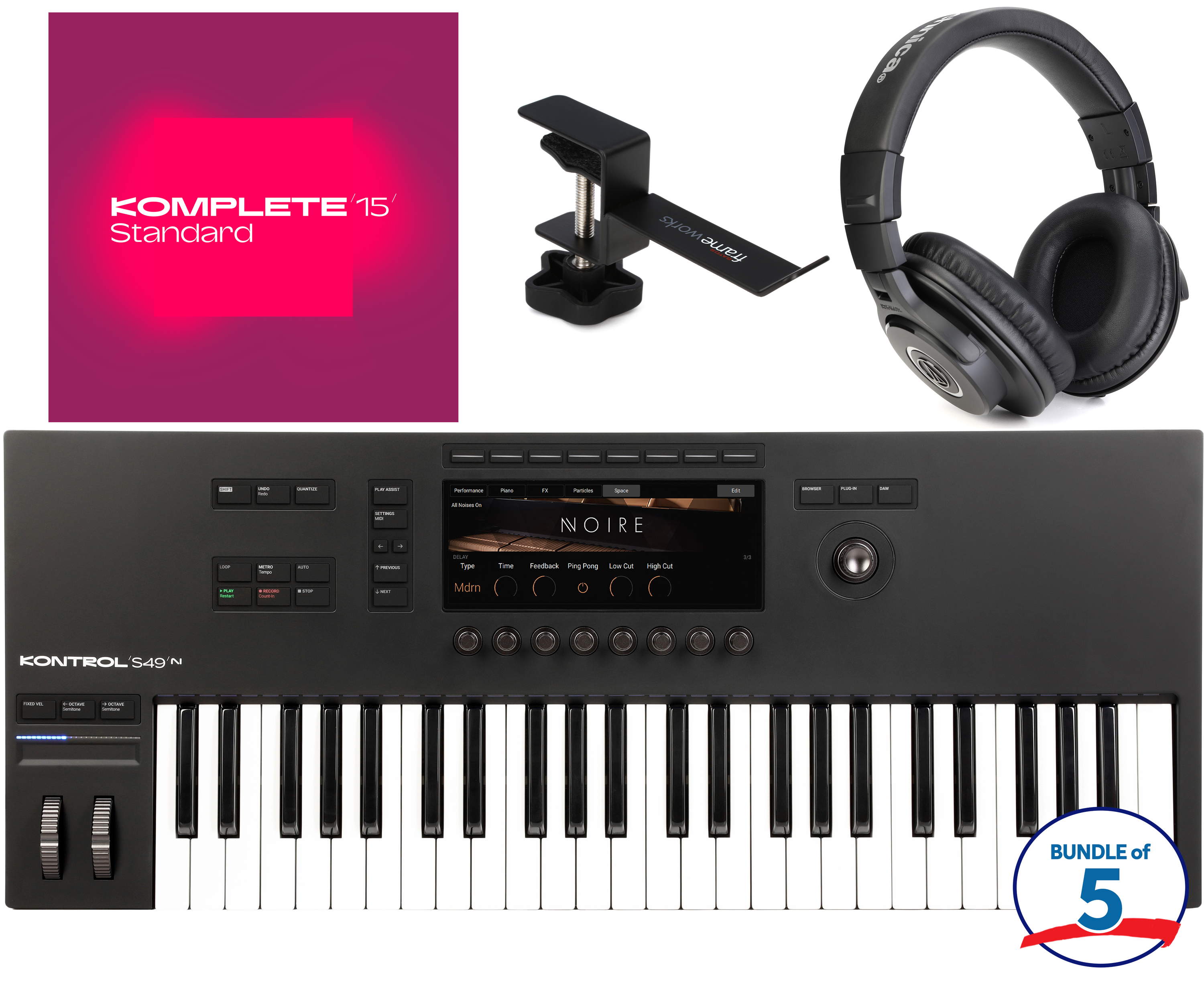 ⚫︎Native Instruments Kontrol S49 MK3 Native Instruments Kontrol S49 Mk3 49-key Smart Keyboard