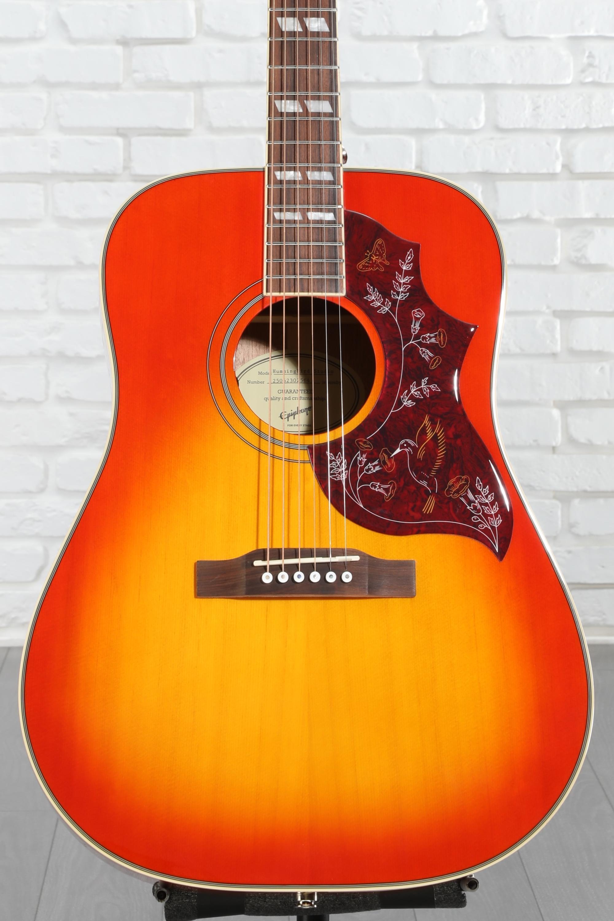 Epiphone Hummingbird Studio Acoustic-Electric Guitar - Faded