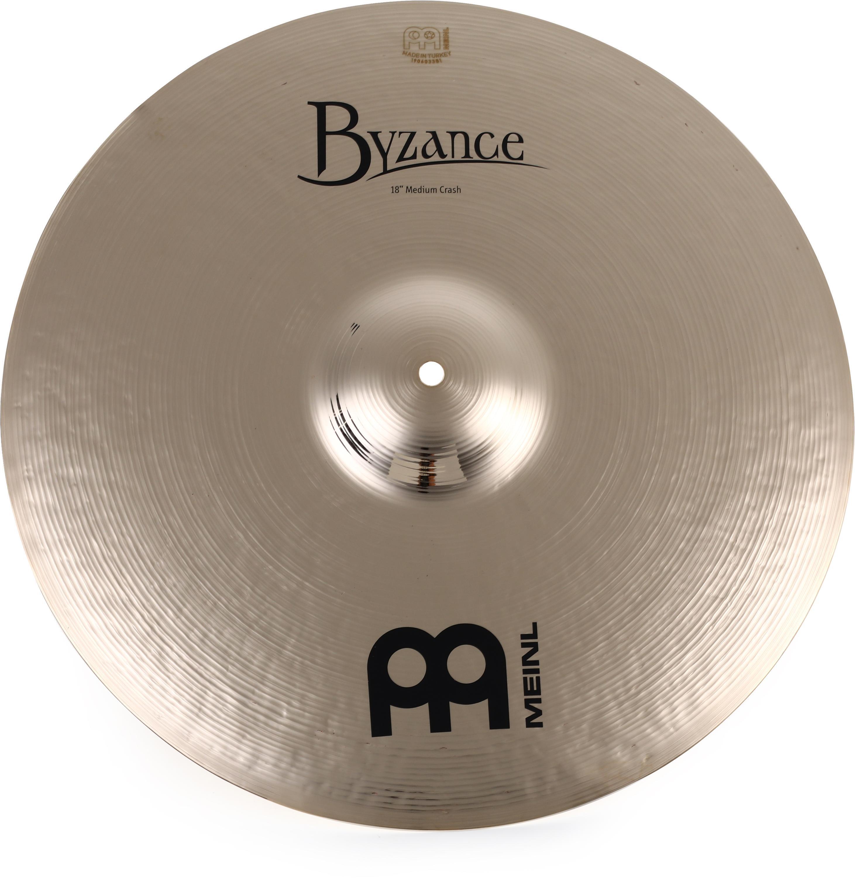 Meinl Cymbals 18 inch Byzance Brilliant Medium Crash Cymbal