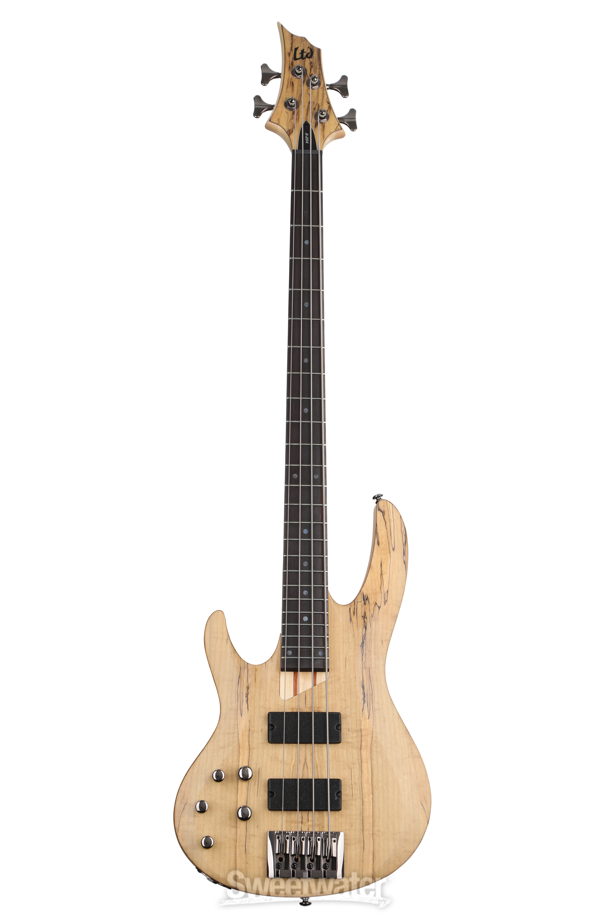 ESP LTD B-204SM Left-handed Bass Guitar - Natural Satin | Sweetwater