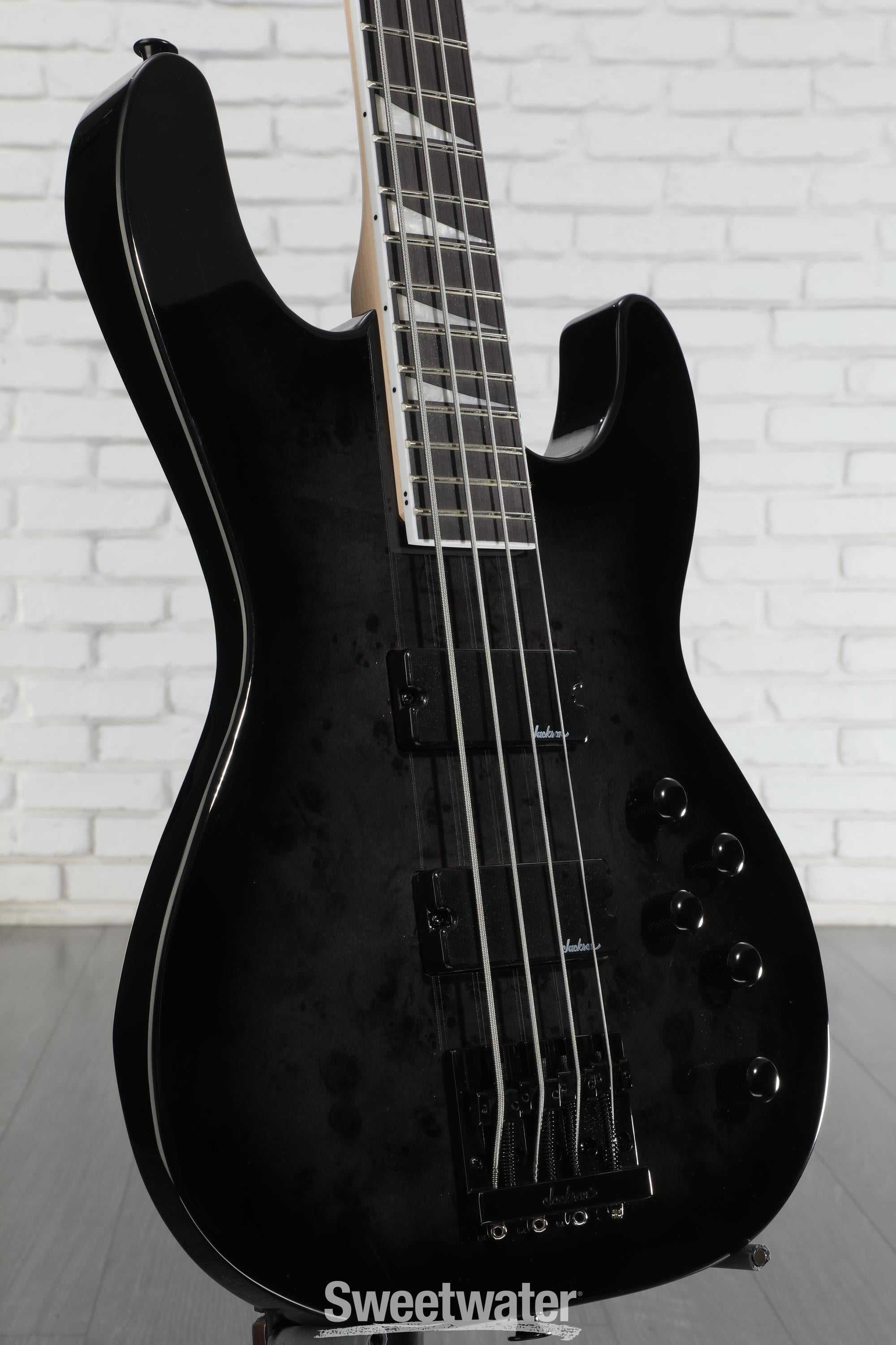 Jackson JS Series Concert Bass CB JS3P Bass Guitar - Transparent Black