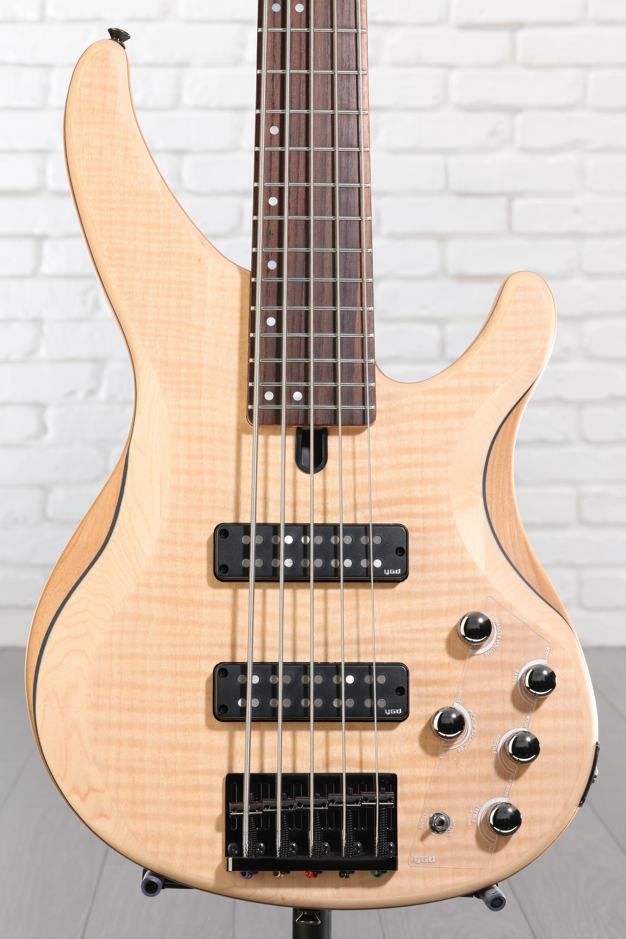 Yamaha TRBX605FM 5-string Bass Guitar - Natural Satin | Sweetwater