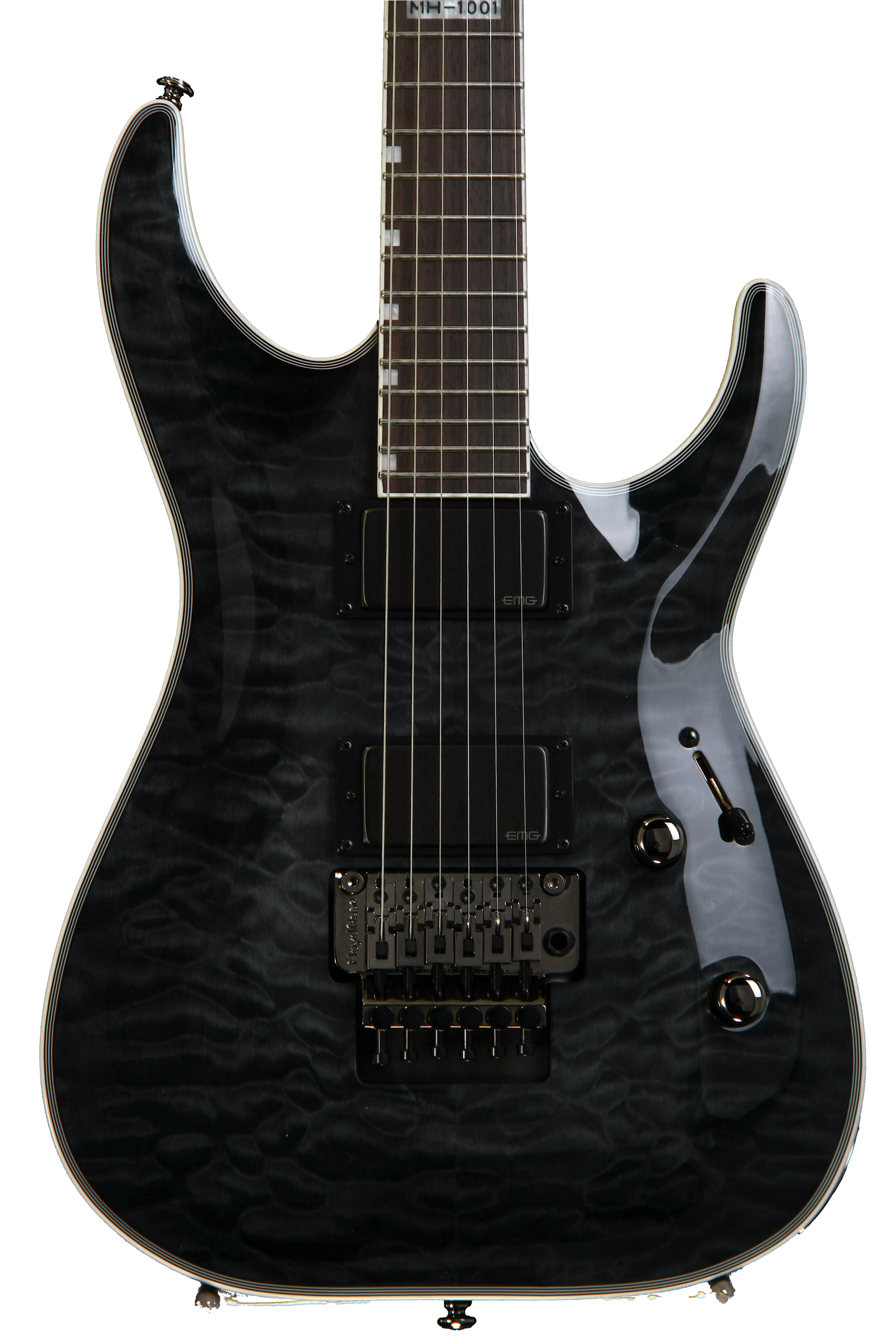 ESP LTD MH-1001 w/Floyd Rose - See Thru Black | Sweetwater