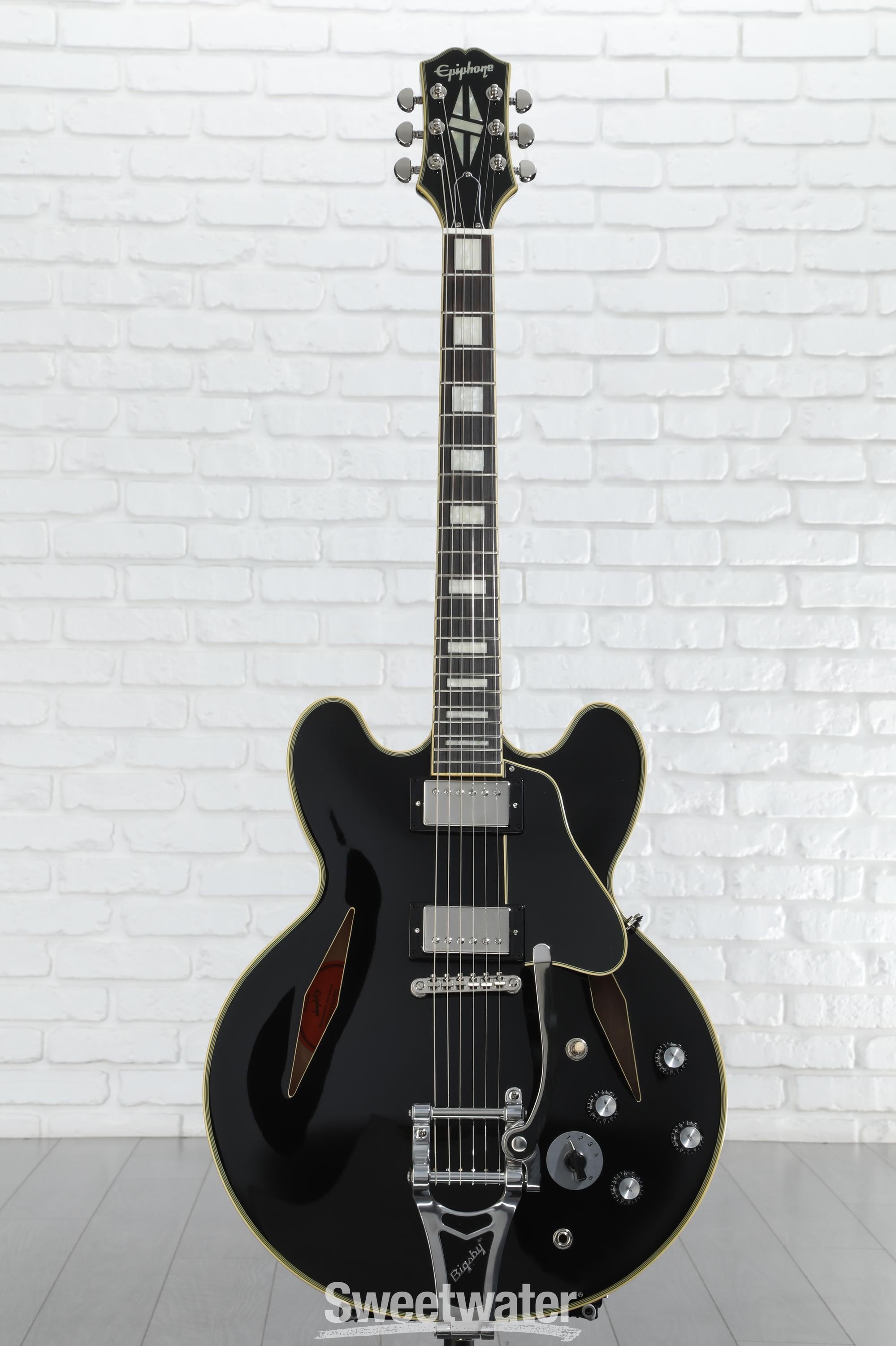 エイザル　Epiphone Shinichi Ubukata Epiphone Shinichi Ubukata ES-355 Custom Bigsby Semi
