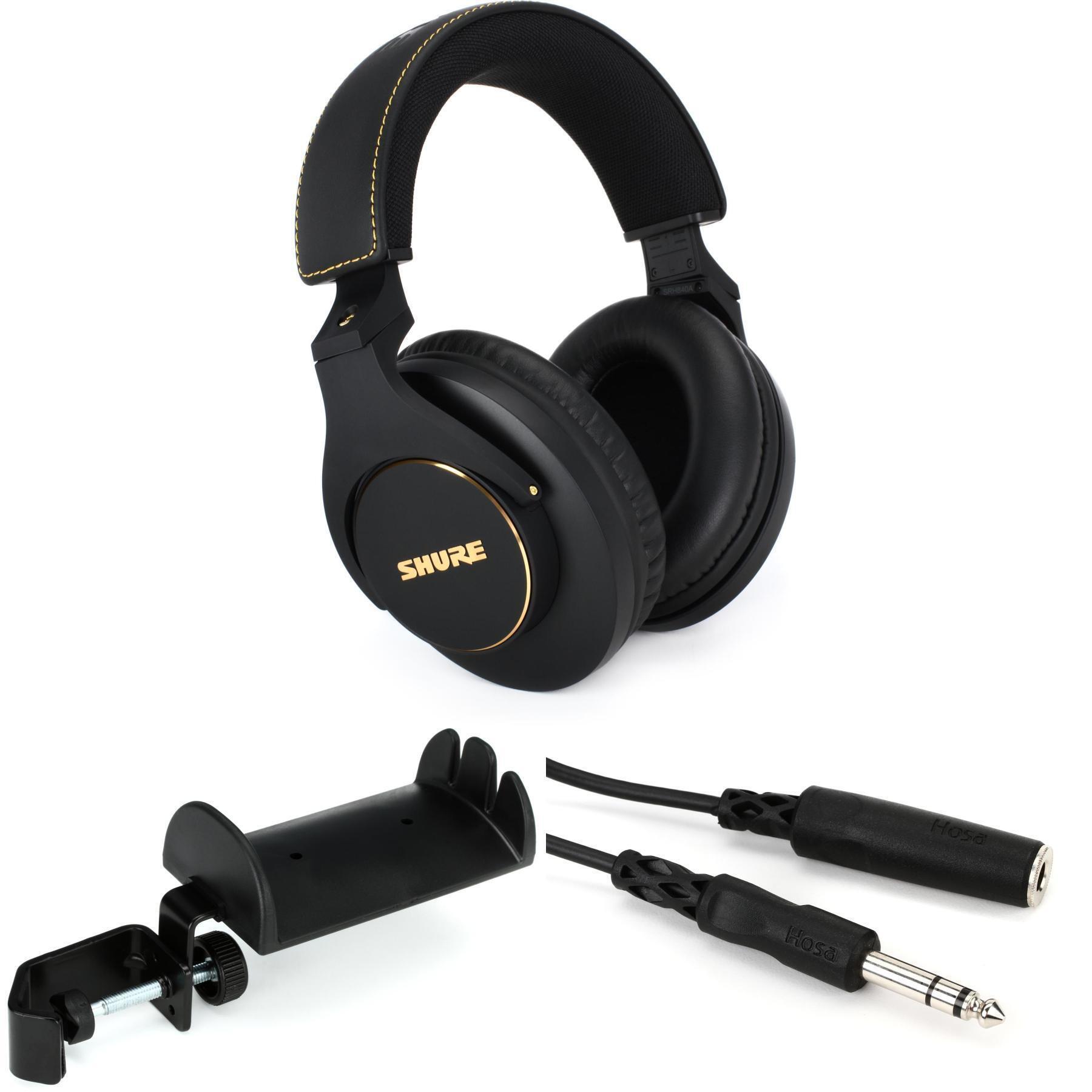 Shure SRH840A Headphone Bundle with Hanger and Cable | Sweetwater