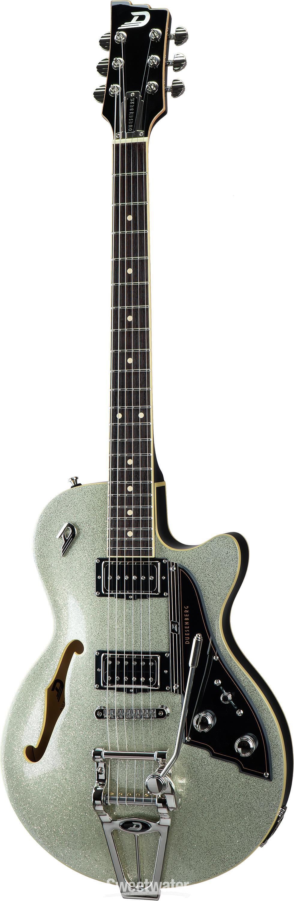 Duesenberg Starplayer TV Semi-hollowbody Electric Guitar - Silver Sparkle