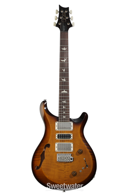 PRS S2 Special Semi-Hollow Electric Guitar - Black Amber