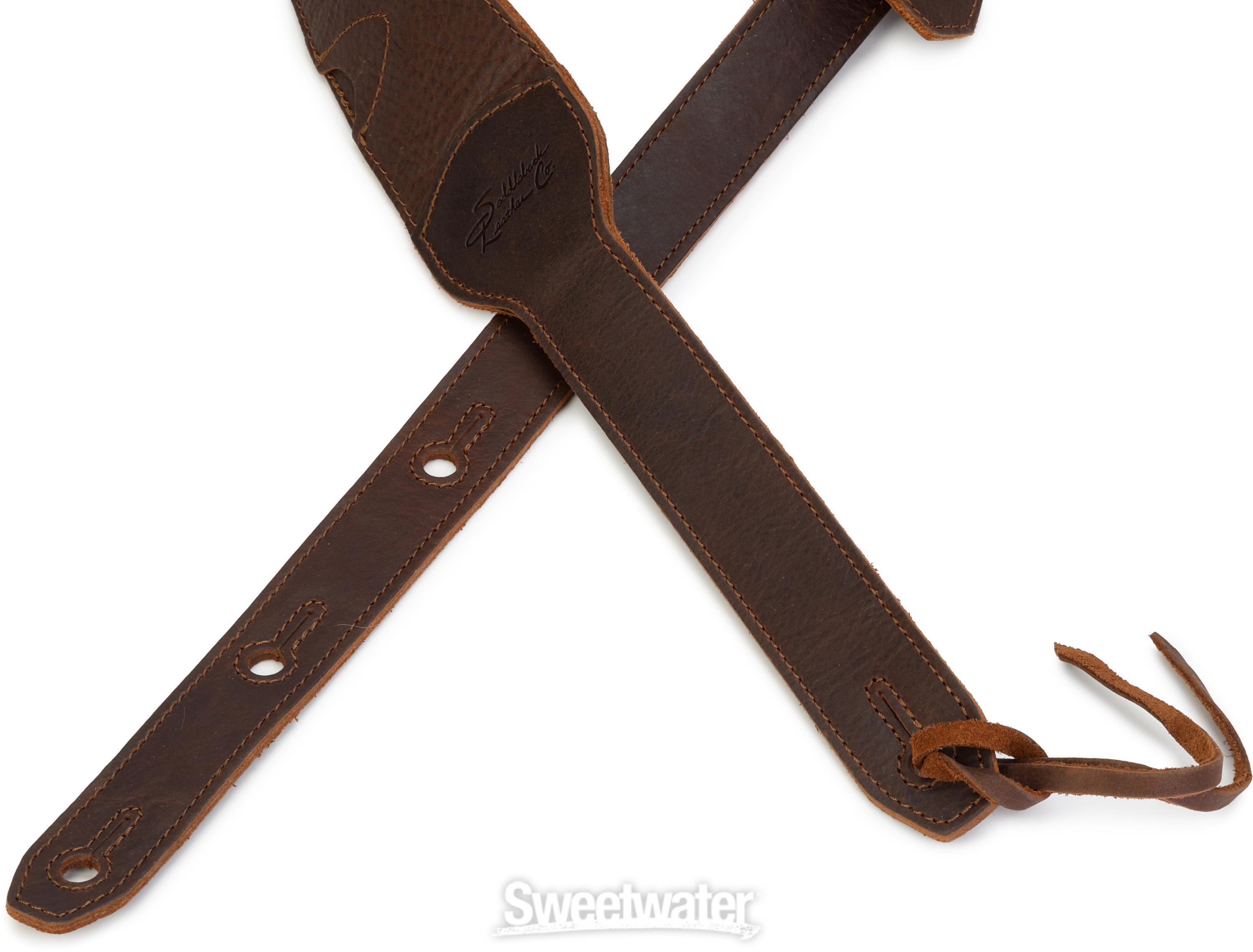 Martin Luxe by Martin Leather Guitar Strap - Dark Brown