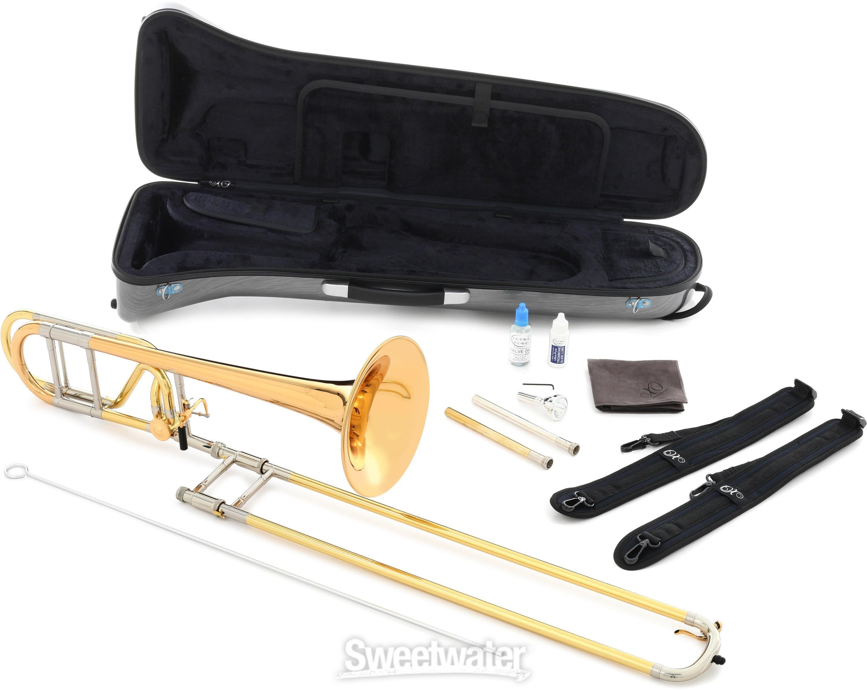 XO 1236RL-O Professional Trombone - F Attachment - Rose Brass Bell