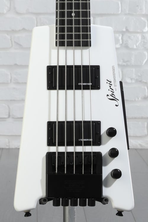 Steinberger Spirit XT-25 5-string Bass Guitar - White
