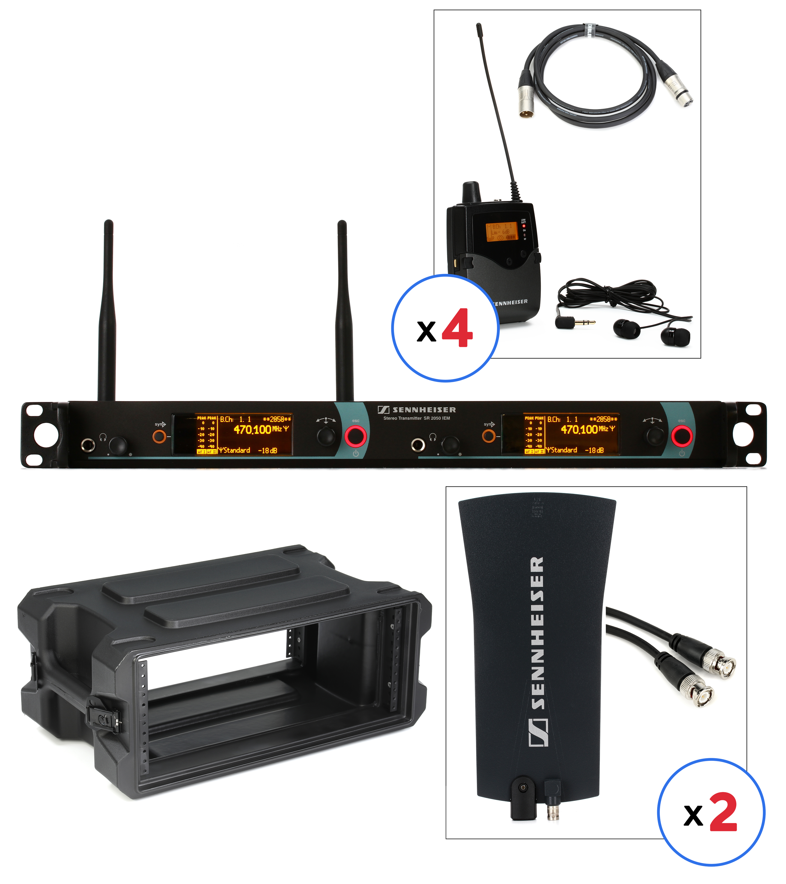 Sennheiser SR2050IEM - AW+ Band, 470-558 MHz | Sweetwater