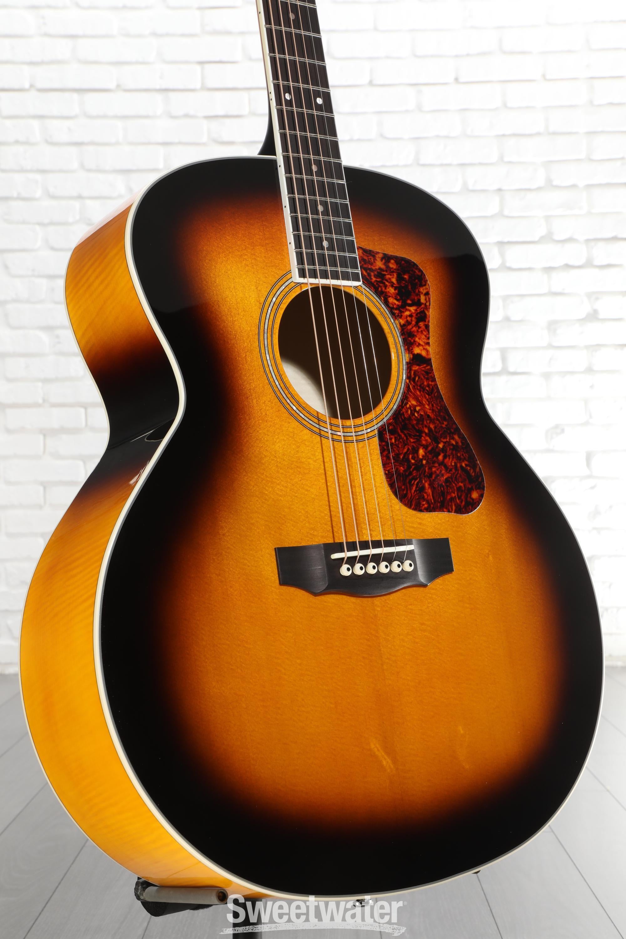 Photo of Guild F-250E Deluxe Acoustic-Electric Guitar - Antique Burst