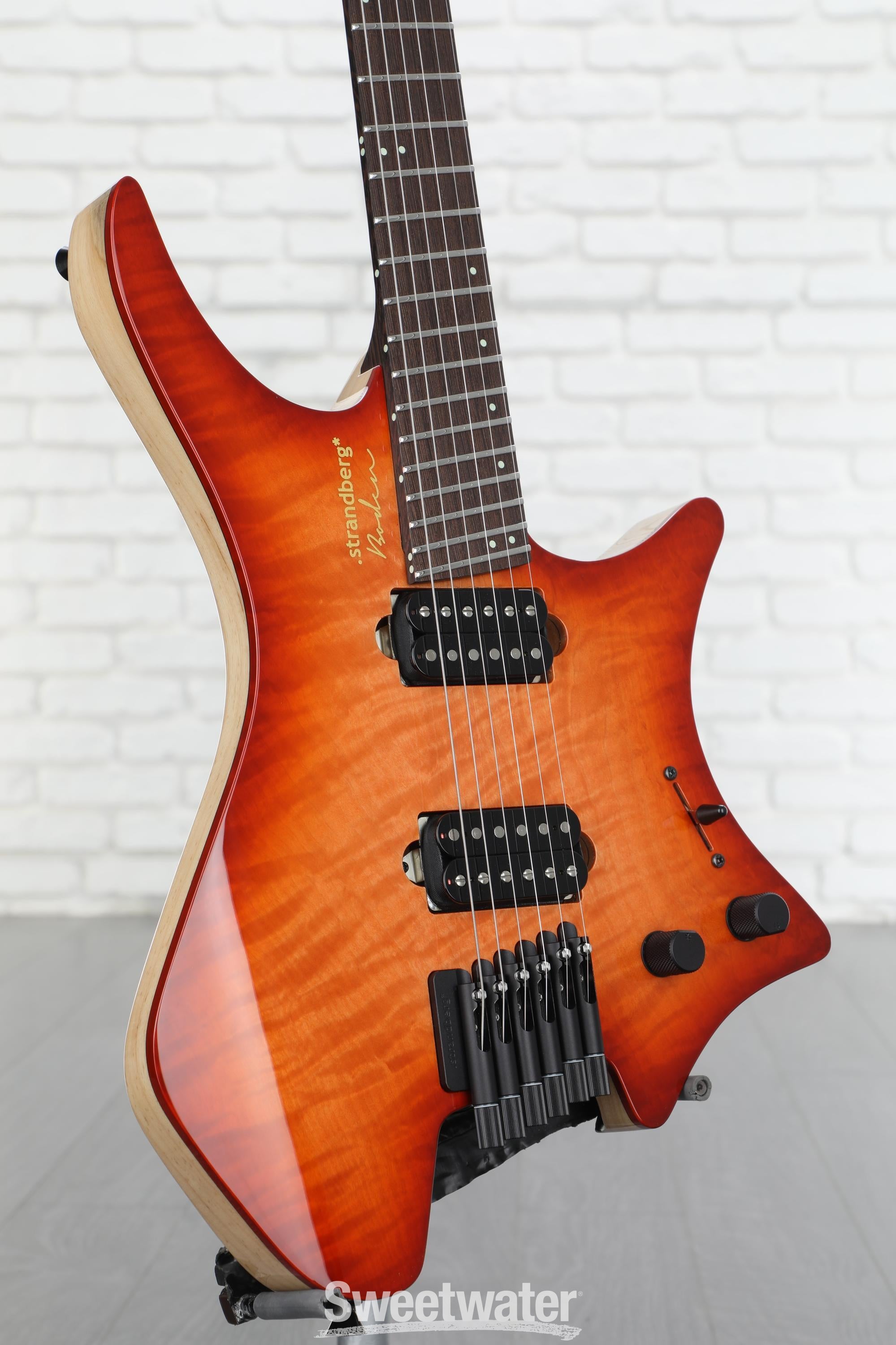 Boden J Artisan 6 Ebony Burl Maple Dark Black Burst