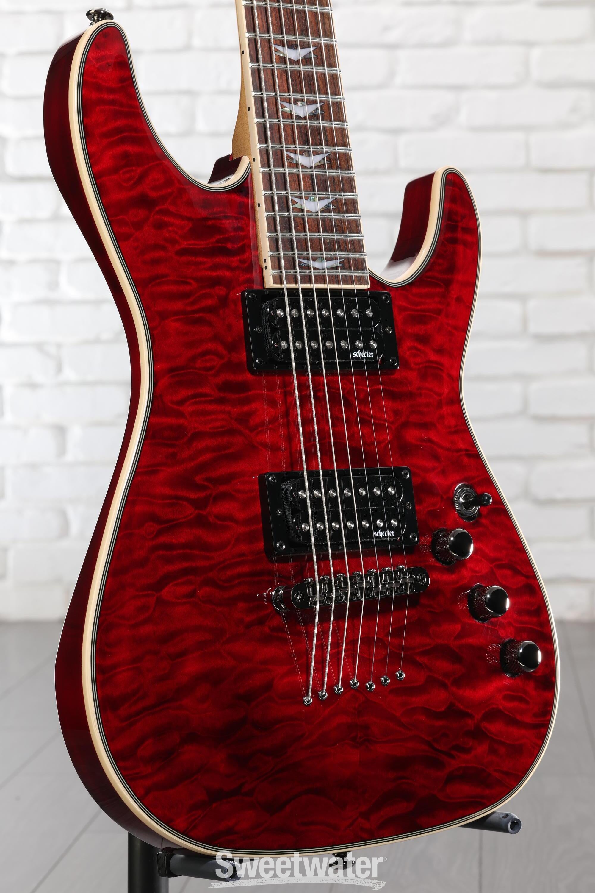 Schecter Omen Extreme-7 Electric Guitar - Black Cherry | Sweetwater