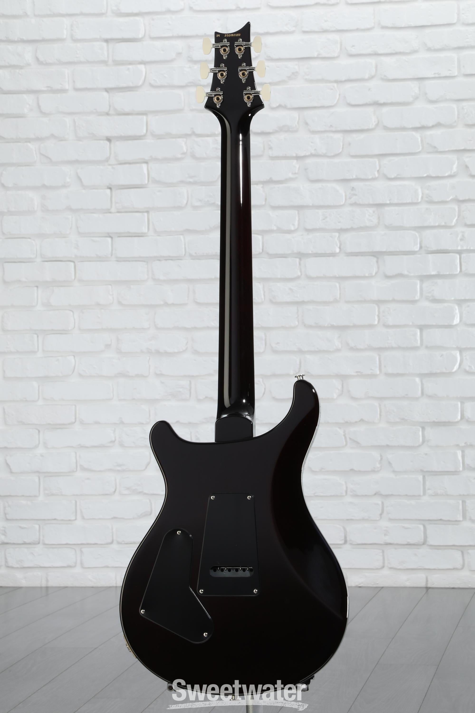PRS S2 Custom 24-08 Electric Guitar - Black Amber | Sweetwater