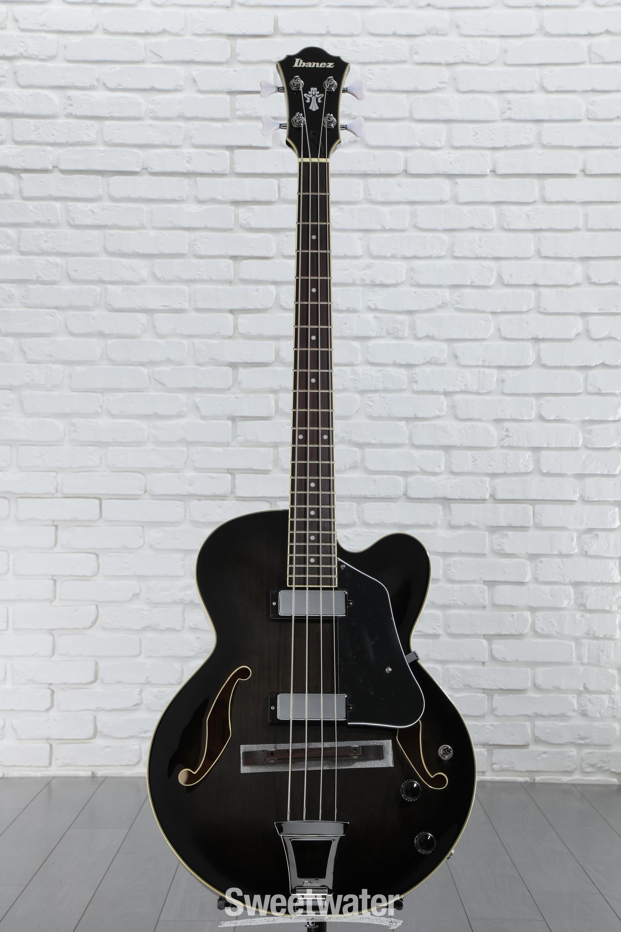 Ibanez Artcore AFB200 Hollowbody Bass Guitar - Transparent
