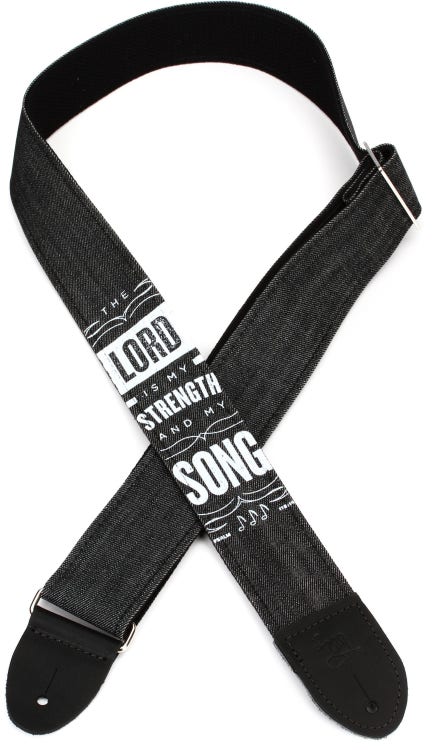 Bohemian Guitar Strap Black