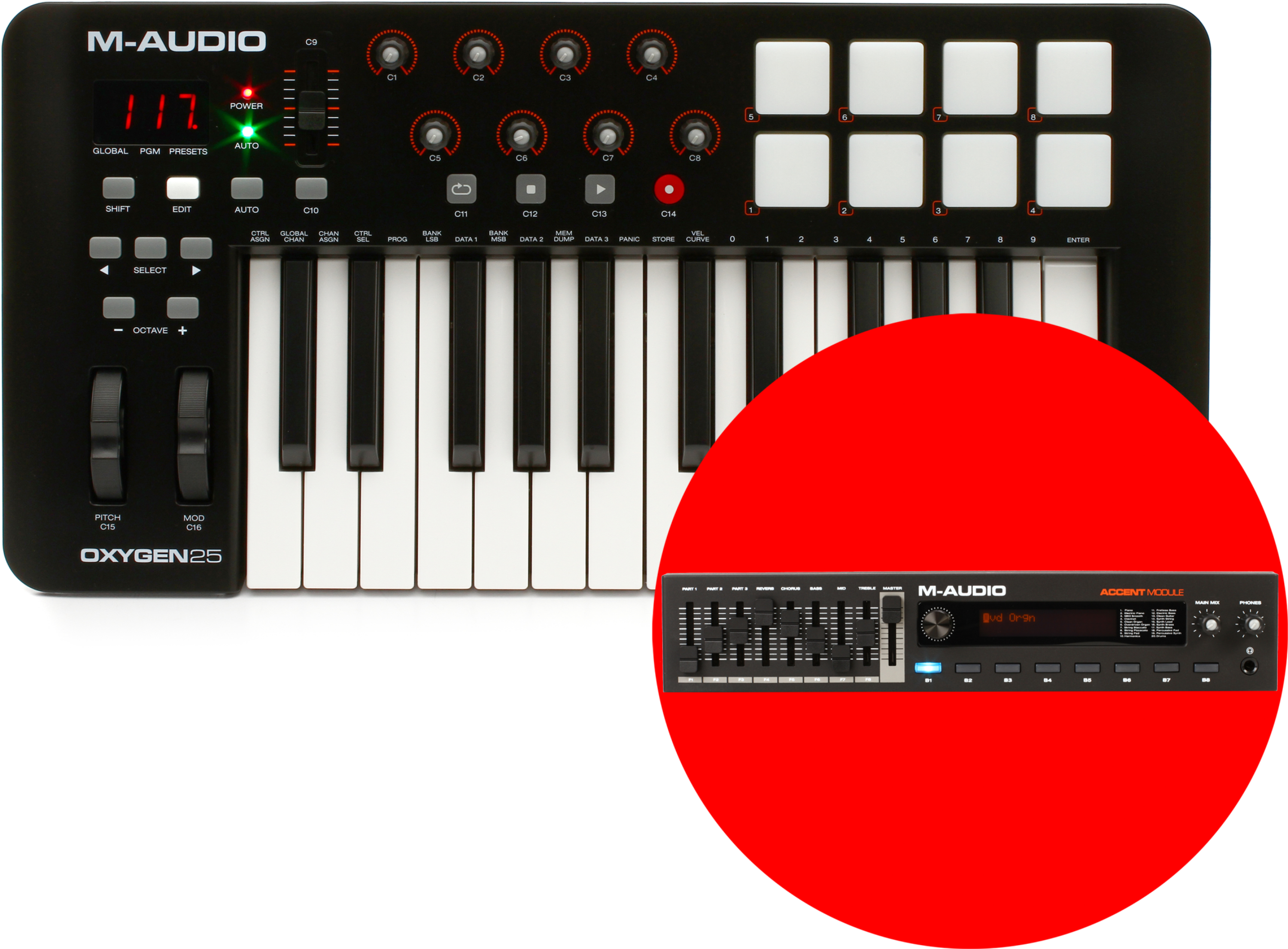 M-Audio Oxygen 25 25-key Keyboard Controller | Sweetwater