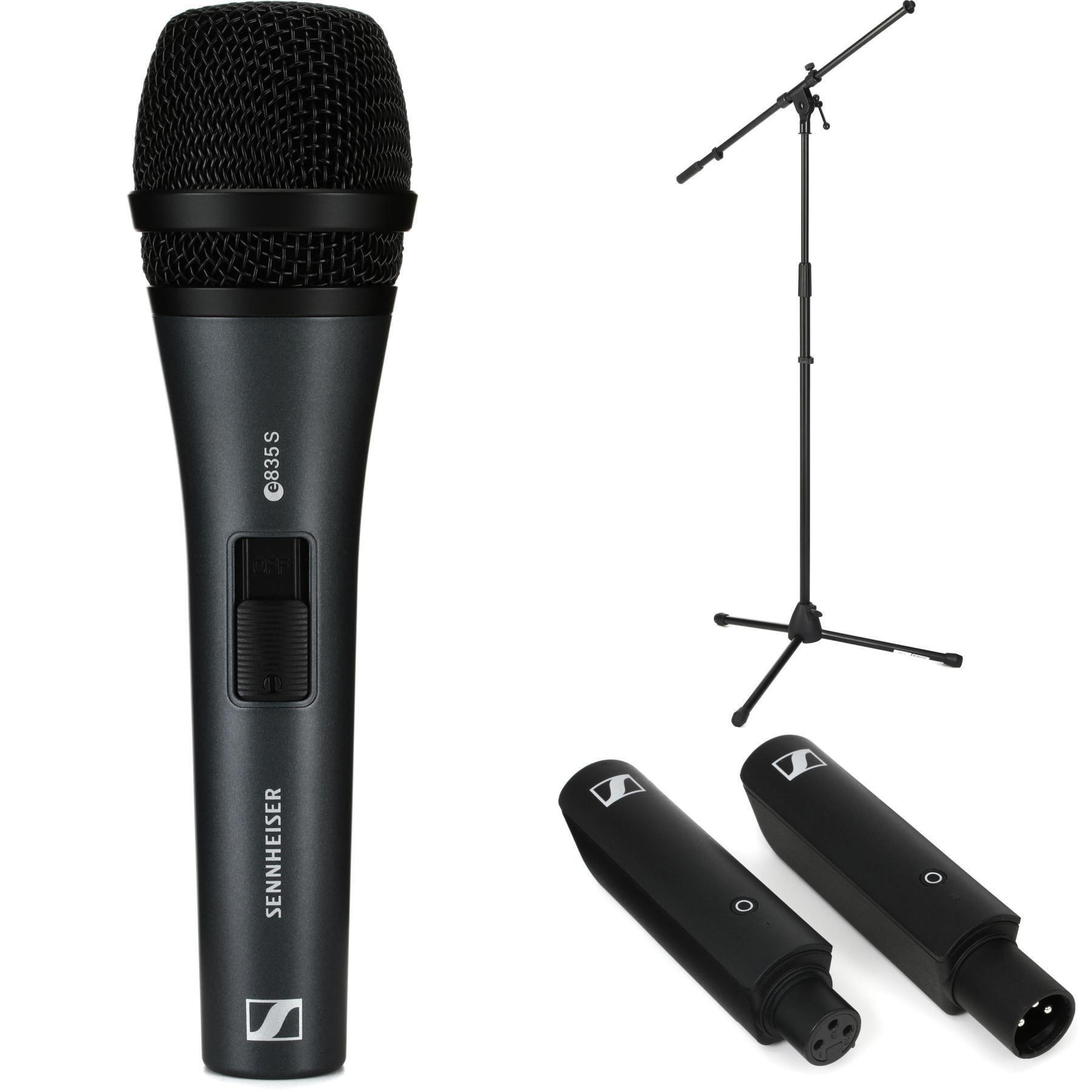 Sennheiser e 835-S Cardioid Dynamic Vocal Microphone Wireless