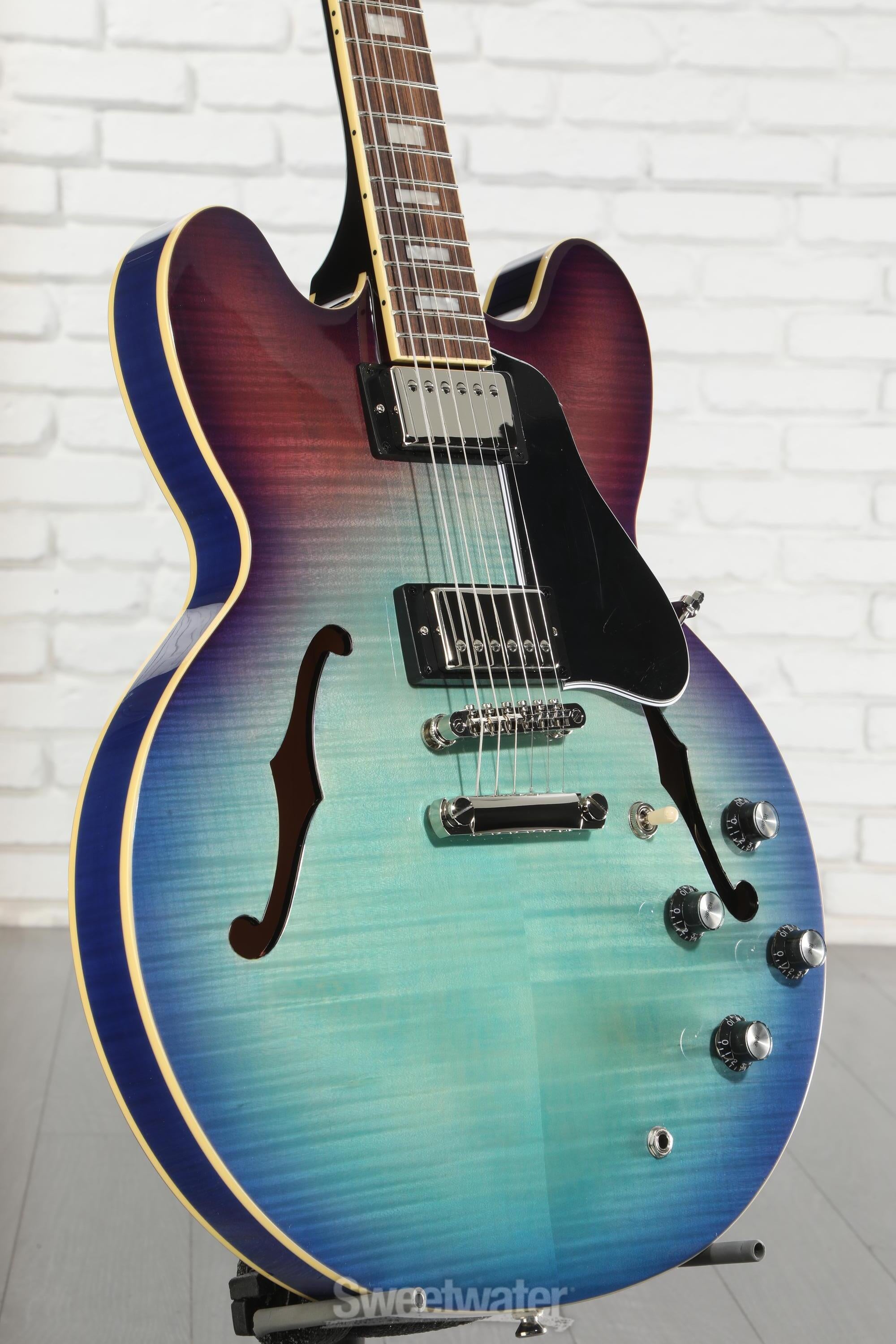 Epiphone ES-335 Figured Semi-hollowbody - Blueberry Burst | Sweetwater