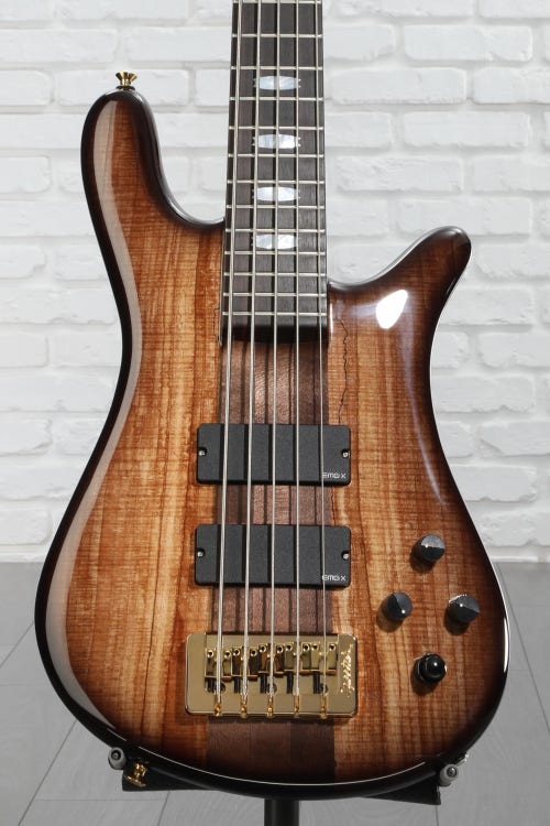 Spector USA NS-5-string Electric Bass Guitar - Brown Edgeburst