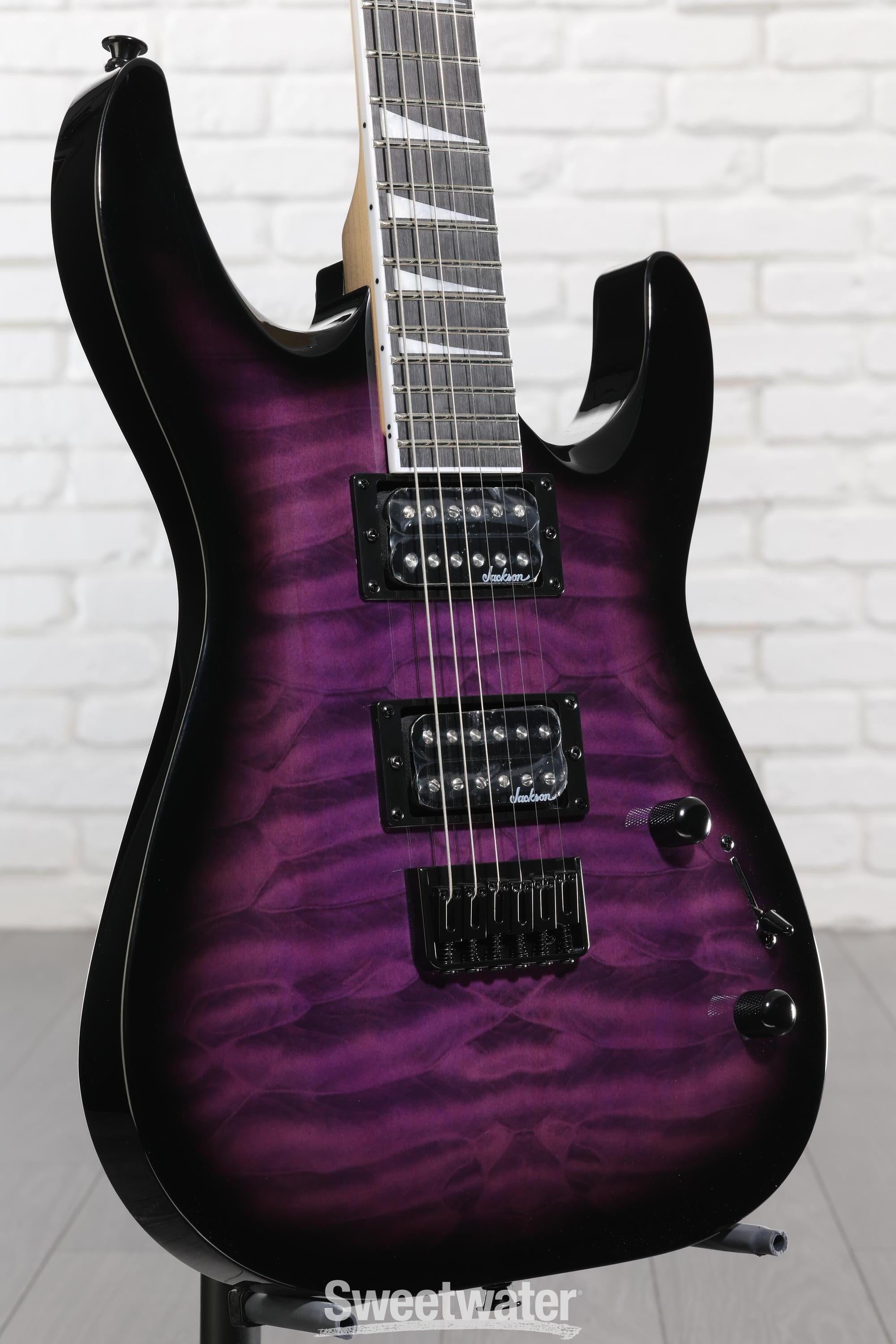 Photo of Jackson JS Series Dinky Arch Top JS32Q DKA HT Electric Guitar - Transparent Purple Burst
