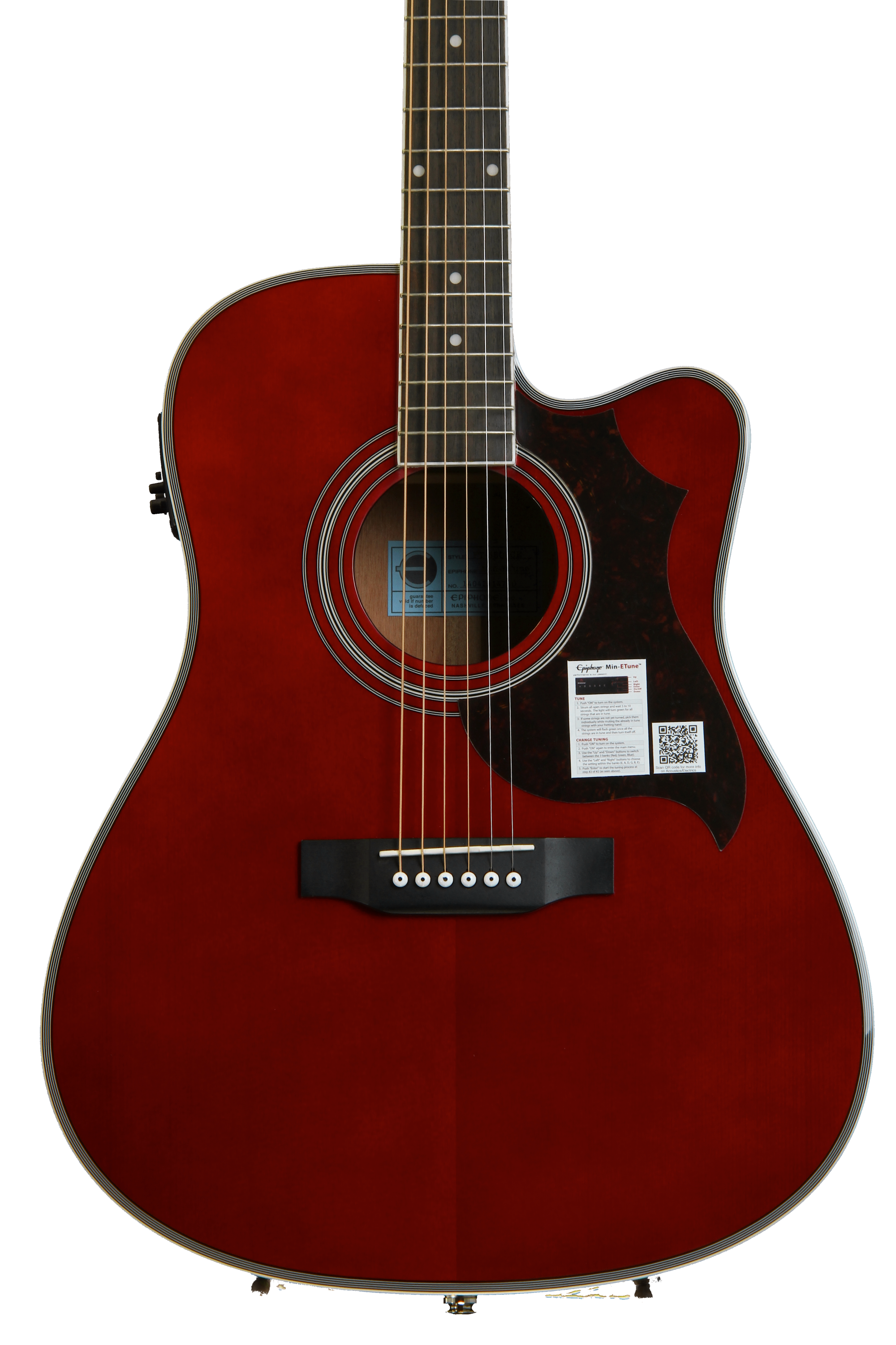 Epiphone FT-350SCE Min-Etune エピフォン エレアコ Epiphone FT-350SCE Acoustic-Electric Guitar with Min-Etune