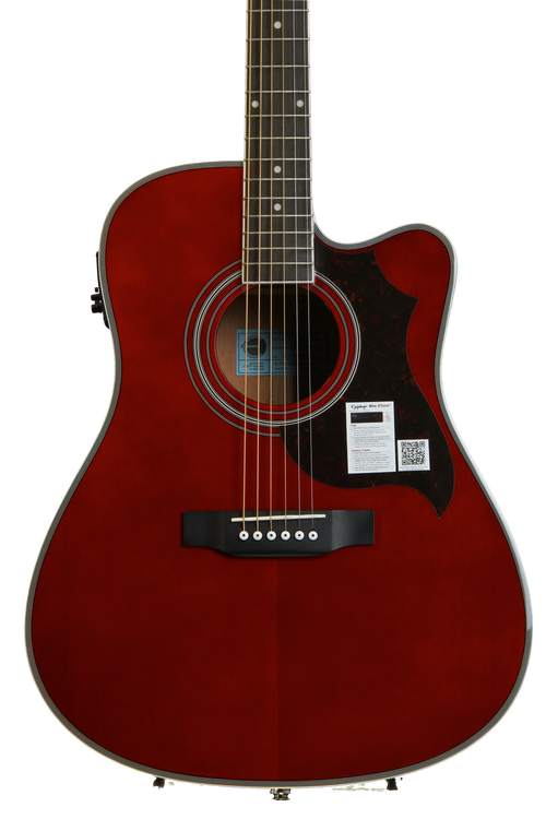 Epiphone FT-350SCE with Min-ETune - Wine Red Reviews Epiphone FT-350SCE with Min-ETune - Wine Red Reviews