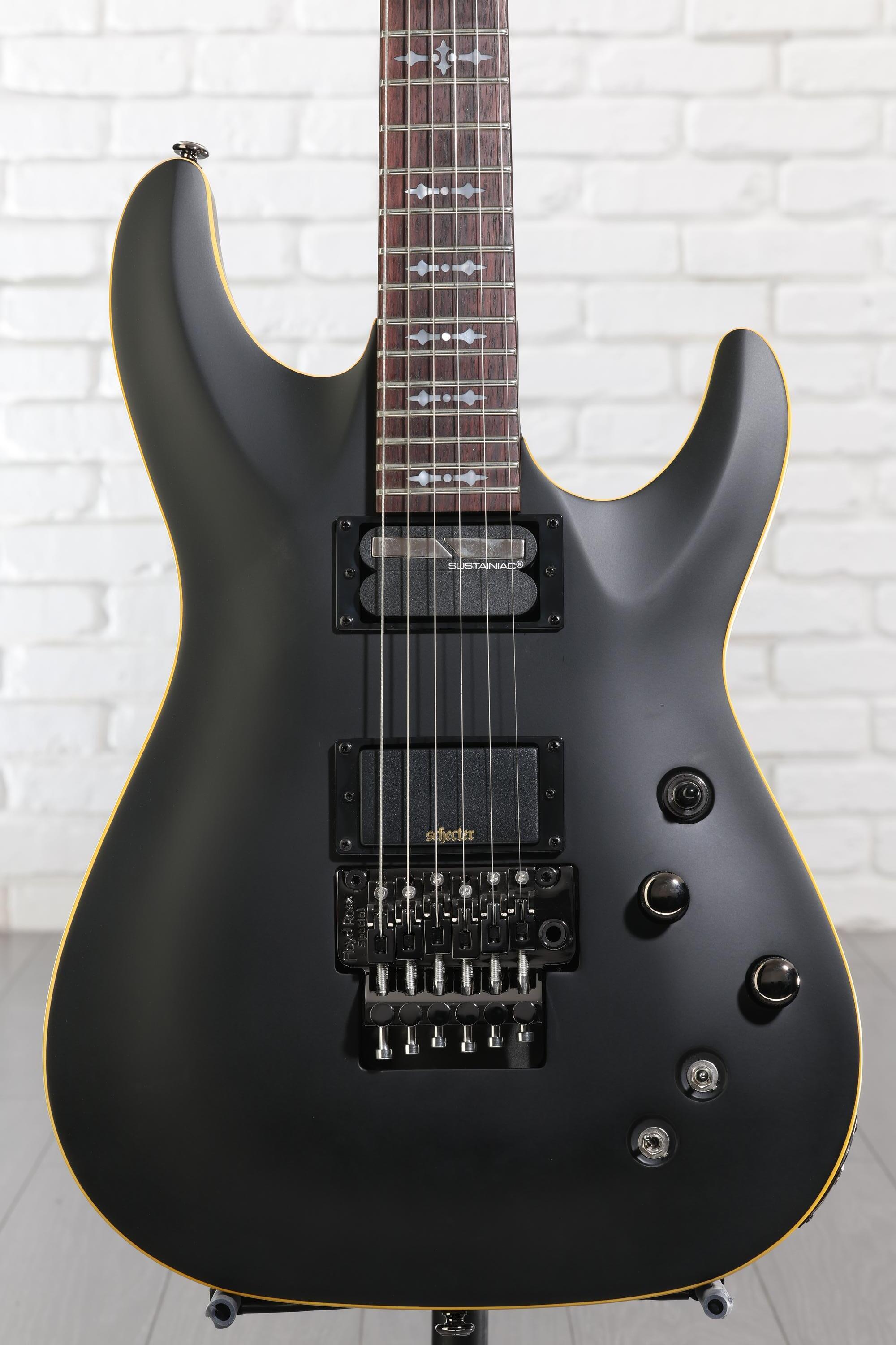 Schecter Demon-6 FR-S Electric Guitar - Satin Black | Sweetwater