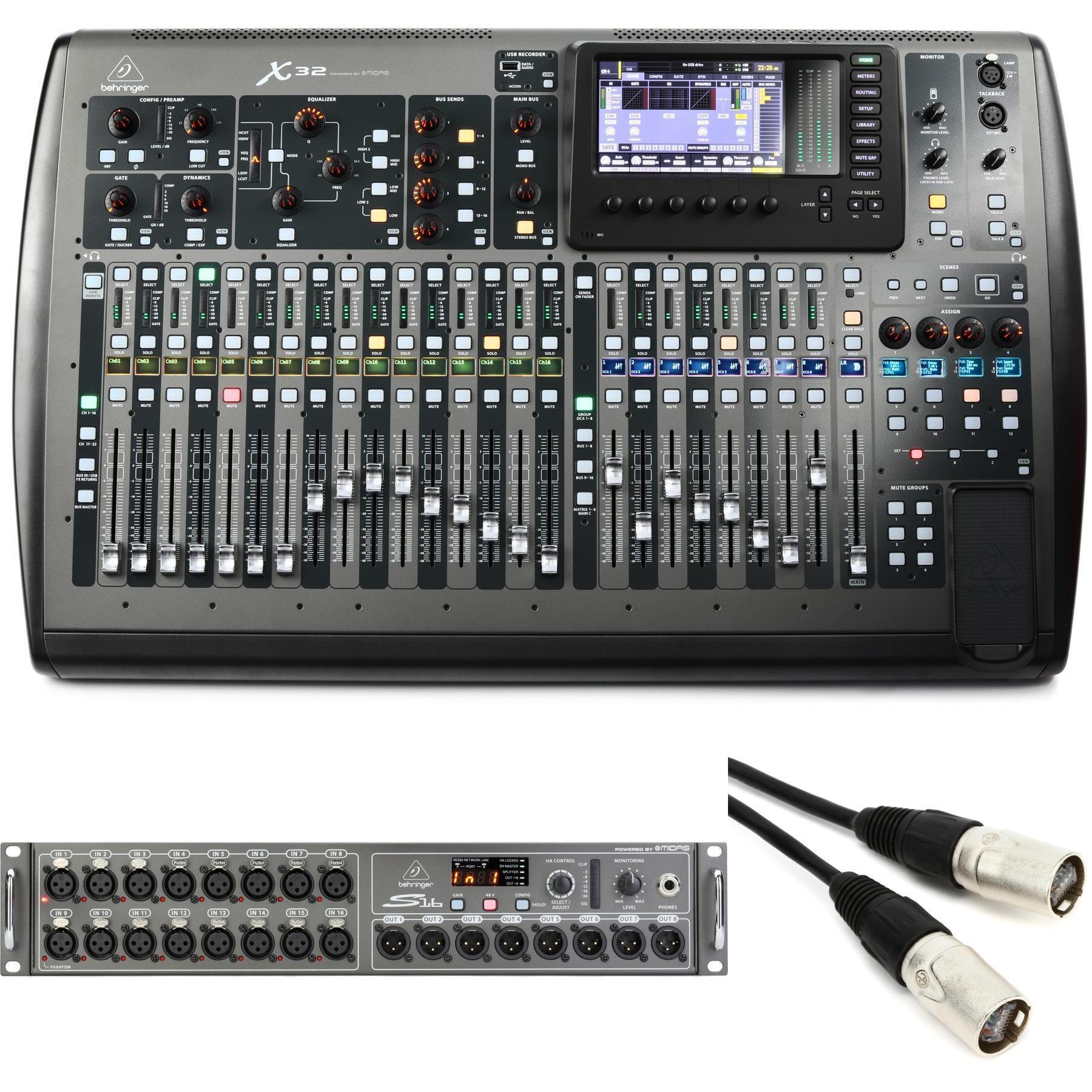 Behringer X32 Compact 40-channel Digital Mixer and S16 Digital
