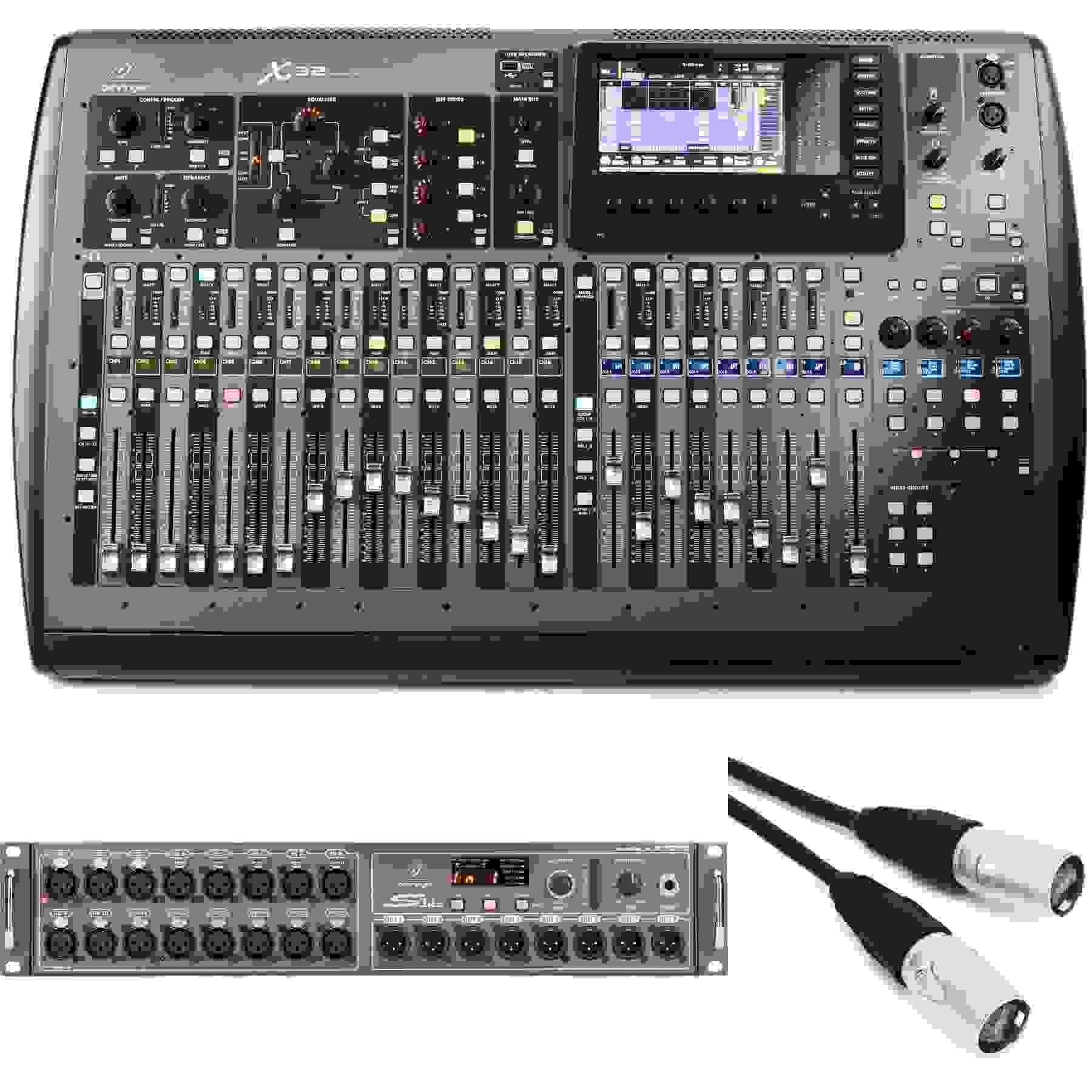 Behringer X32 Compact 40-channel Digital Mixer and S16 Digital Stage ...