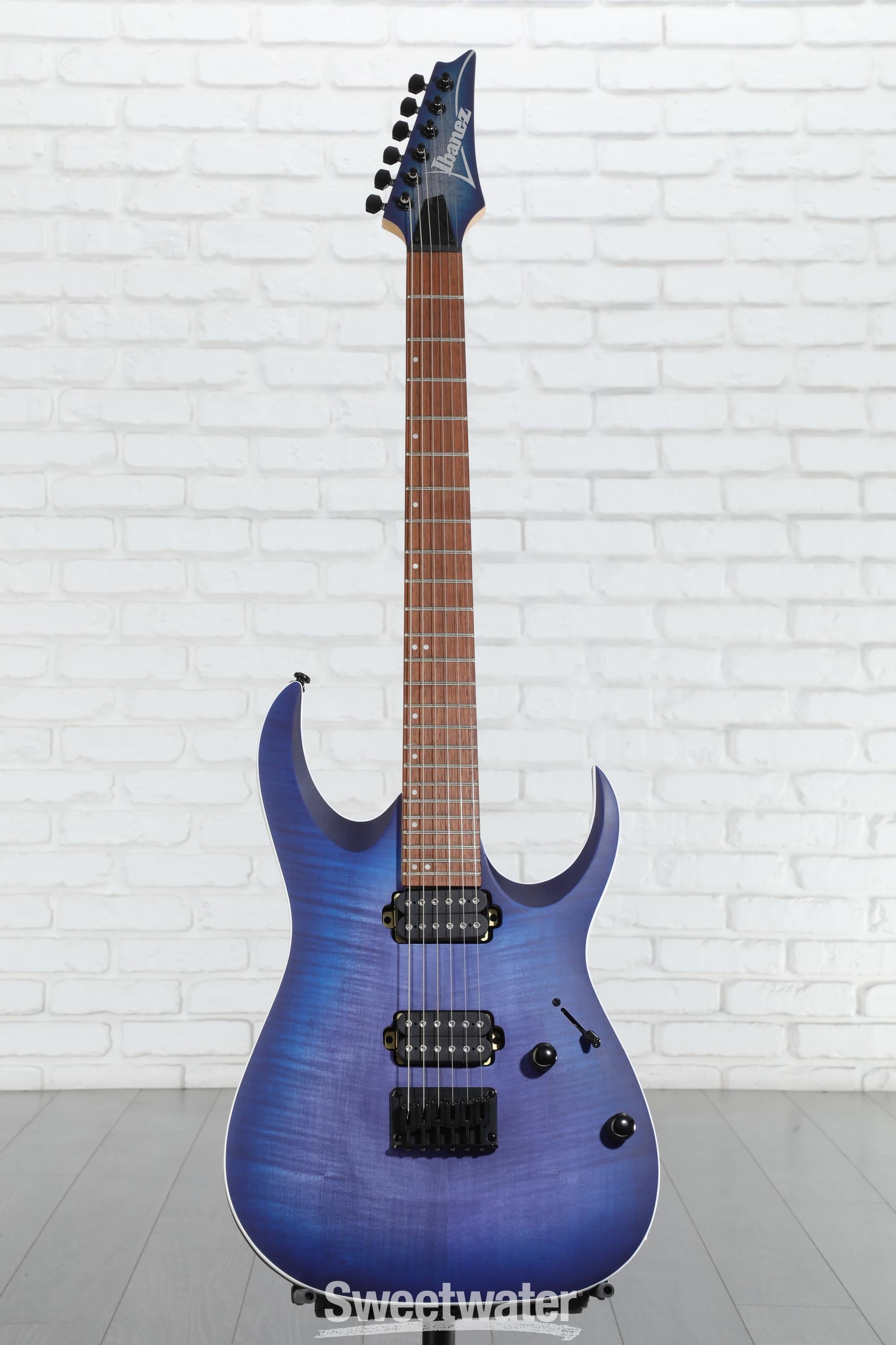Ibanez RGA42FM - Blue Lagoon Burst Flat Reviews | Sweetwater