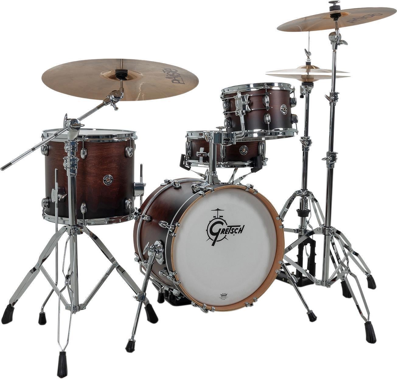 Photo of Gretsch Drums Catalina Club Micro 4-piece Shell Pack - Satin Antique Fade