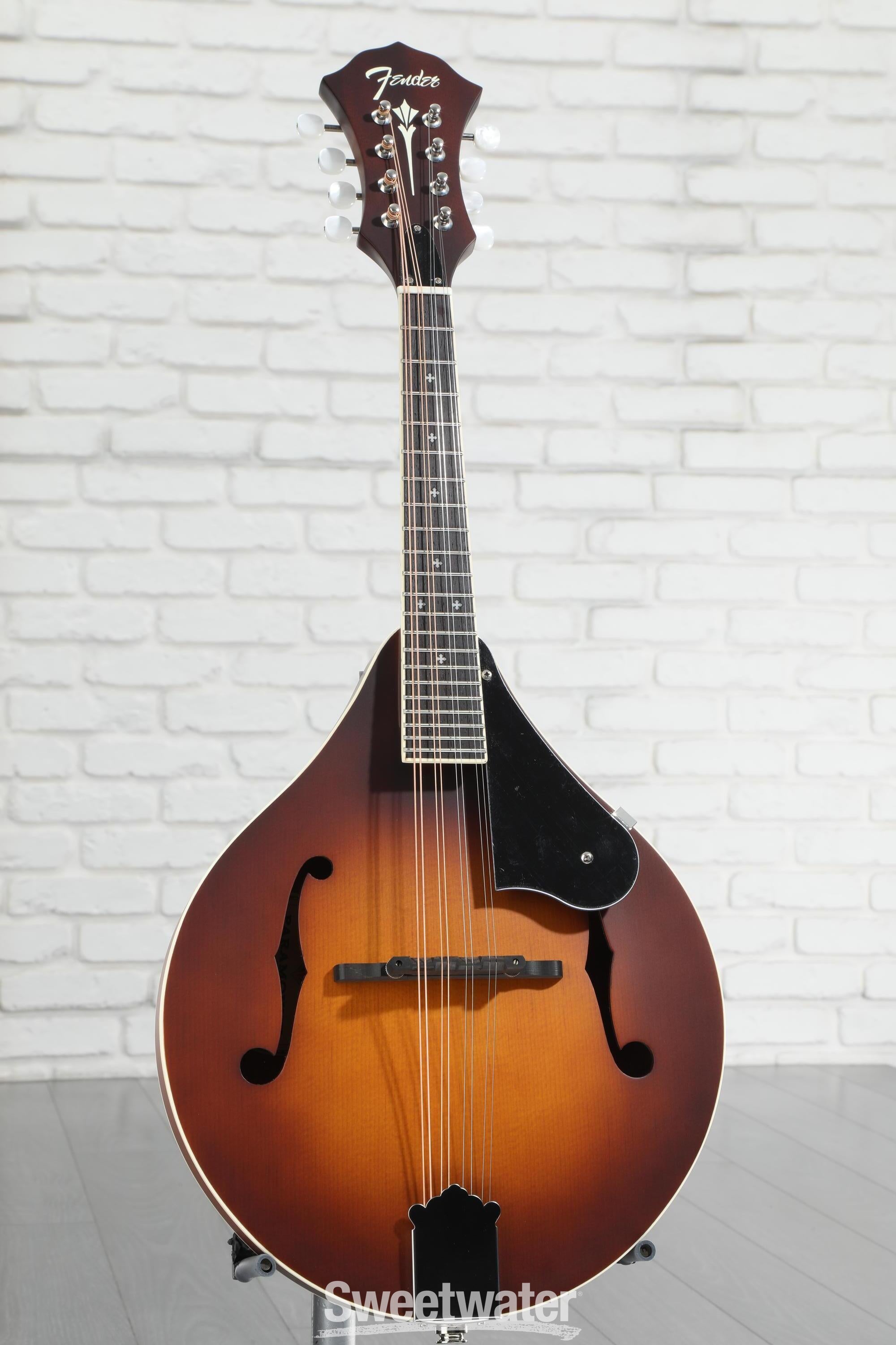 Mandolino Fender PM-180E - Tavola Abete Rosso, Fondo Mogano - Pickup Fishman - Colore Aged Cognac Burst - Foto 2