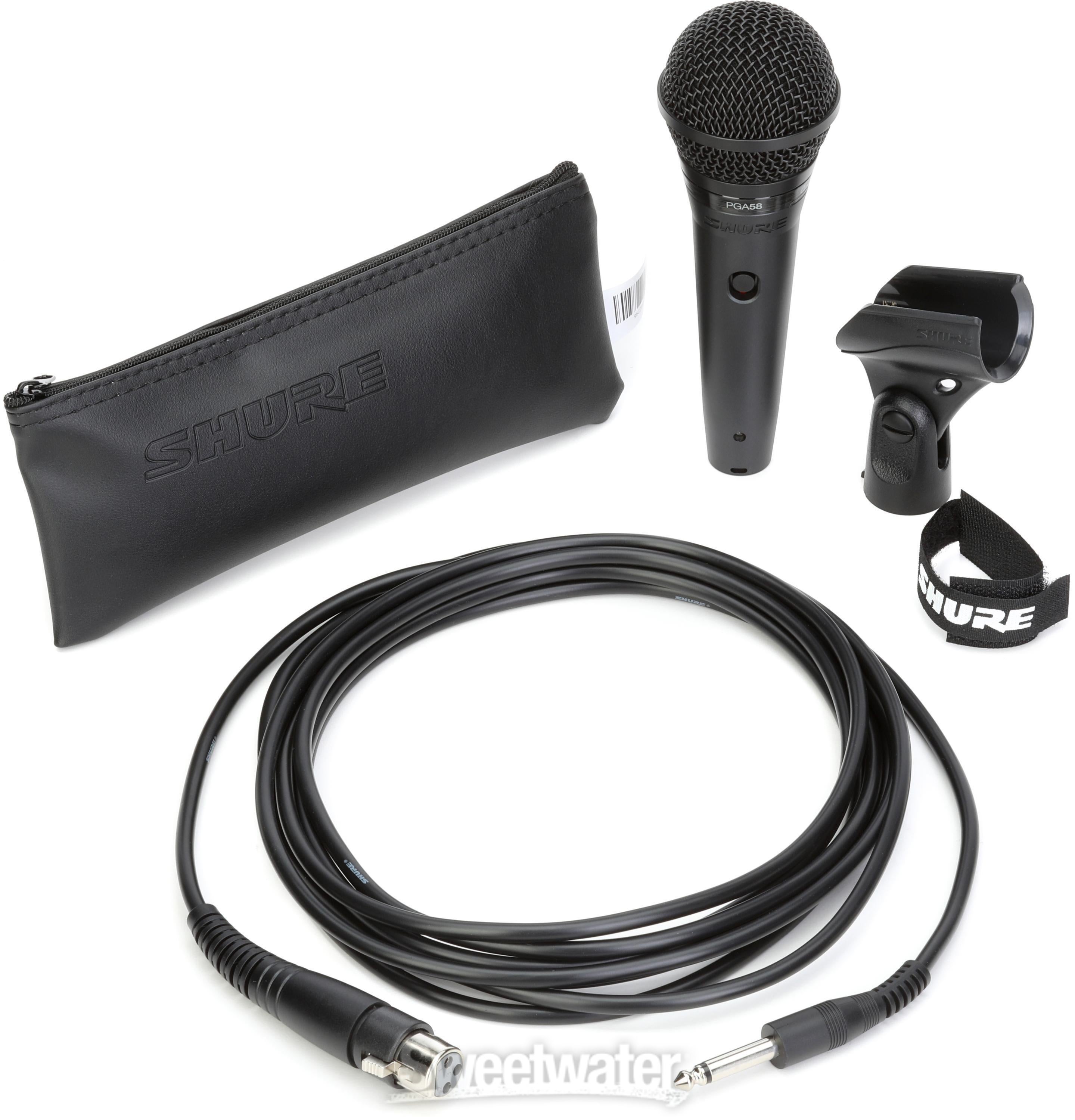 Shure PGA58-QTR Dynamic Vocal Microphone with 1/4