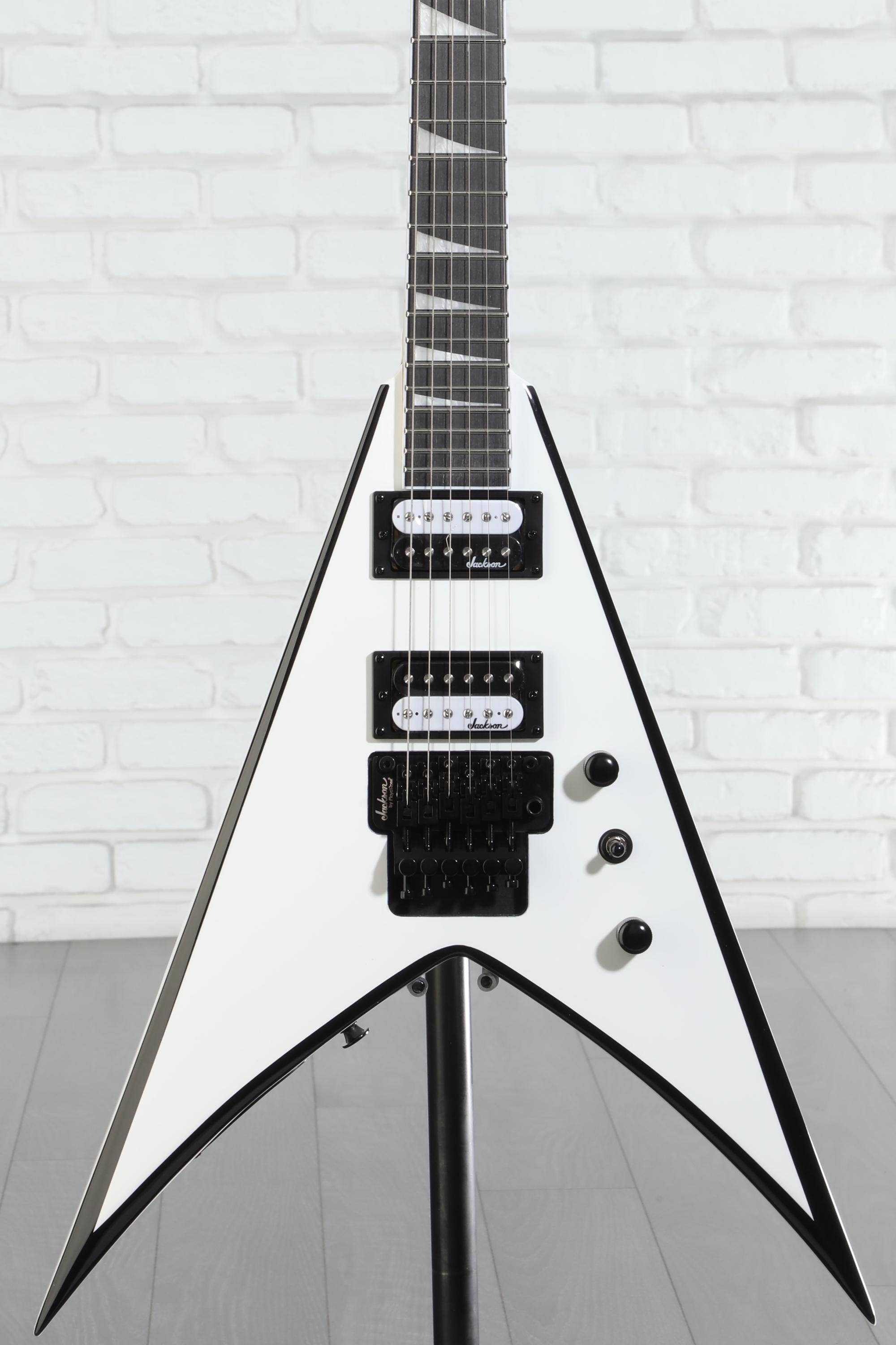 【美品】Jackson KING V VS32 White with Black Jackson JS Series King V JS32 - White with Black Bevels