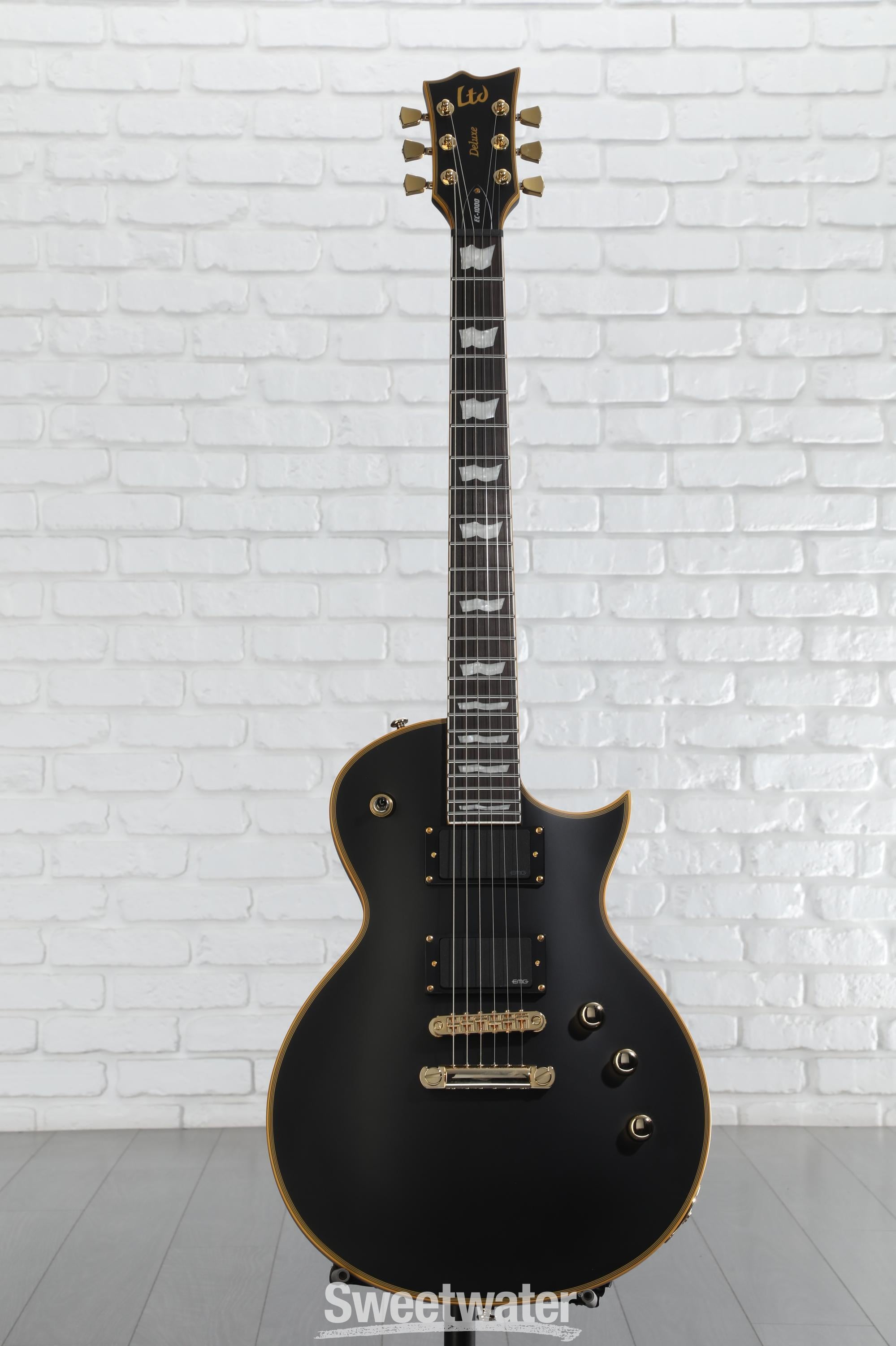 ltd ec1000 deluxe ビンテージブラック ESP LTD Deluxe EC-1000 Electric Guitar Vintage Black